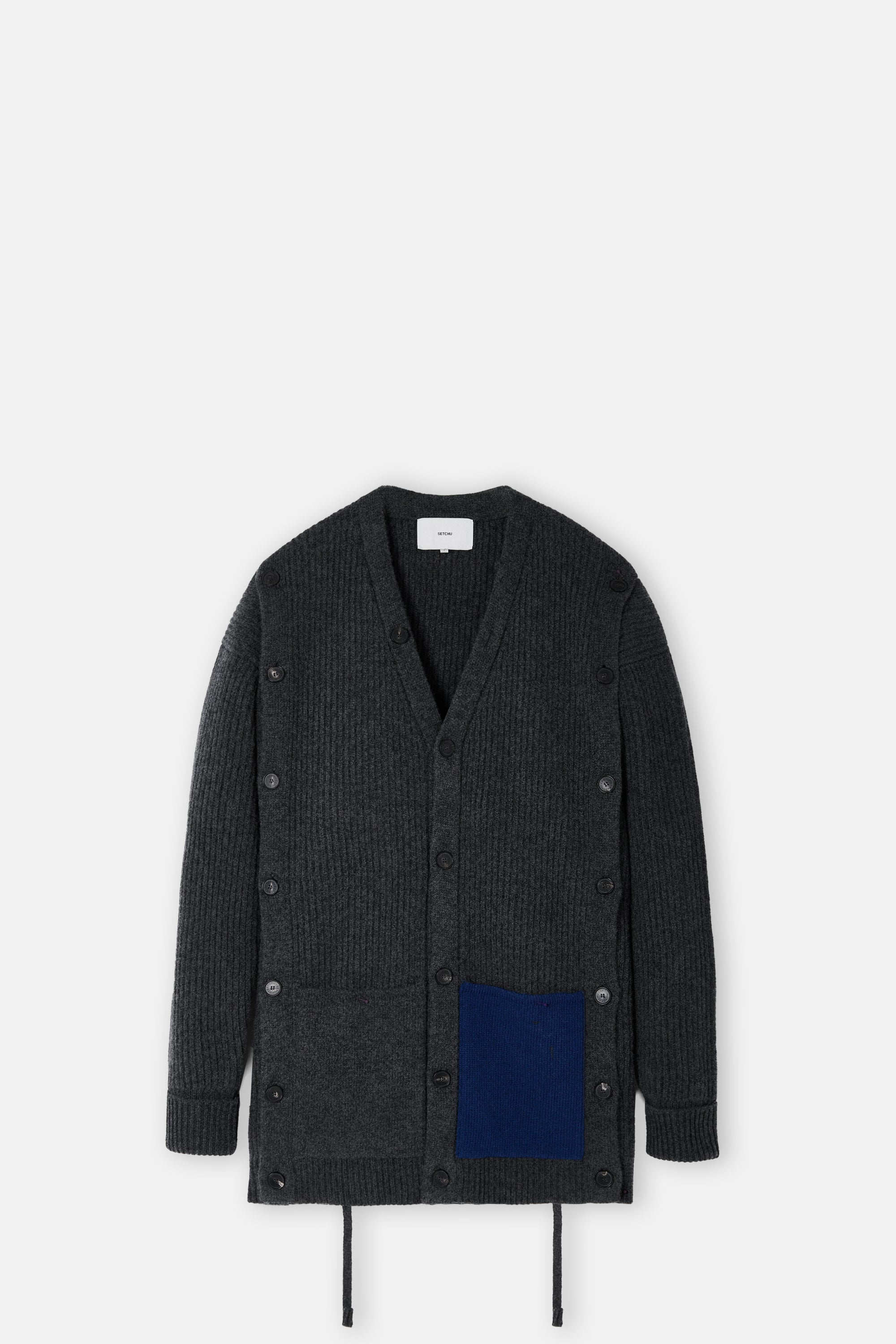 Gray Button Cardigan