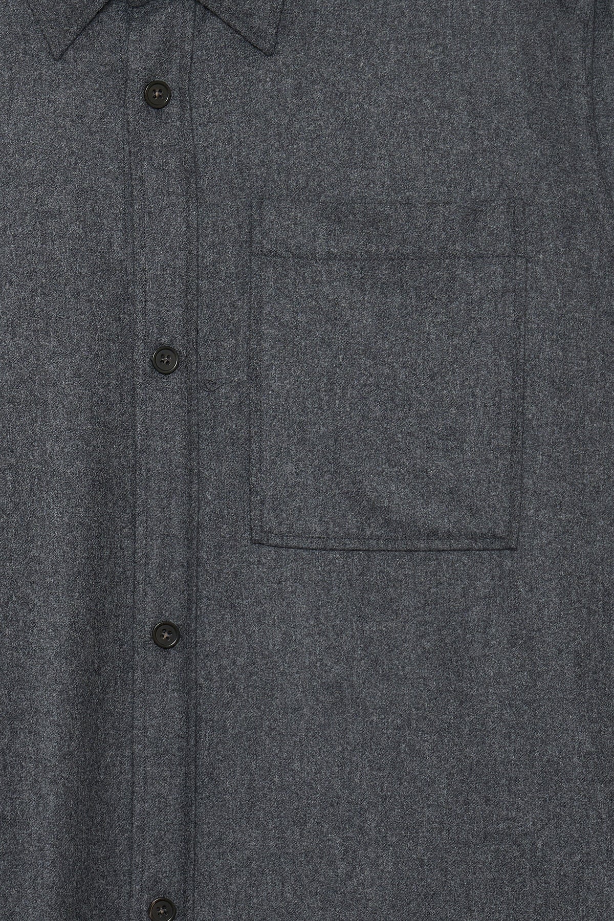 Graphite Melange Jacket Style Shirt