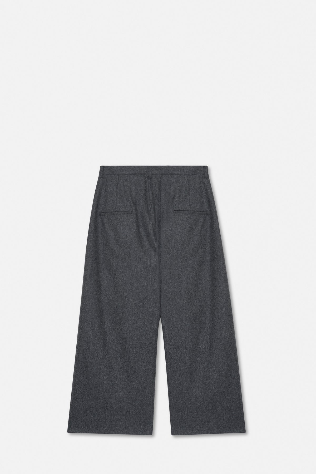 Graphite Melange Wide Darted Pants