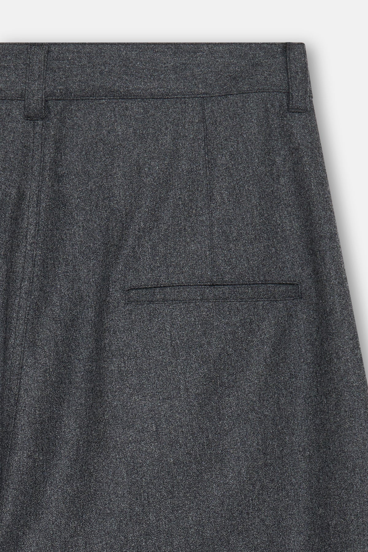 Graphite Melange Wide Darted Pants
