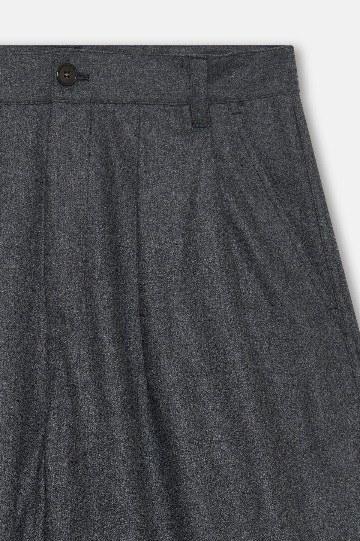 Graphite Melange Wide Darted Pants