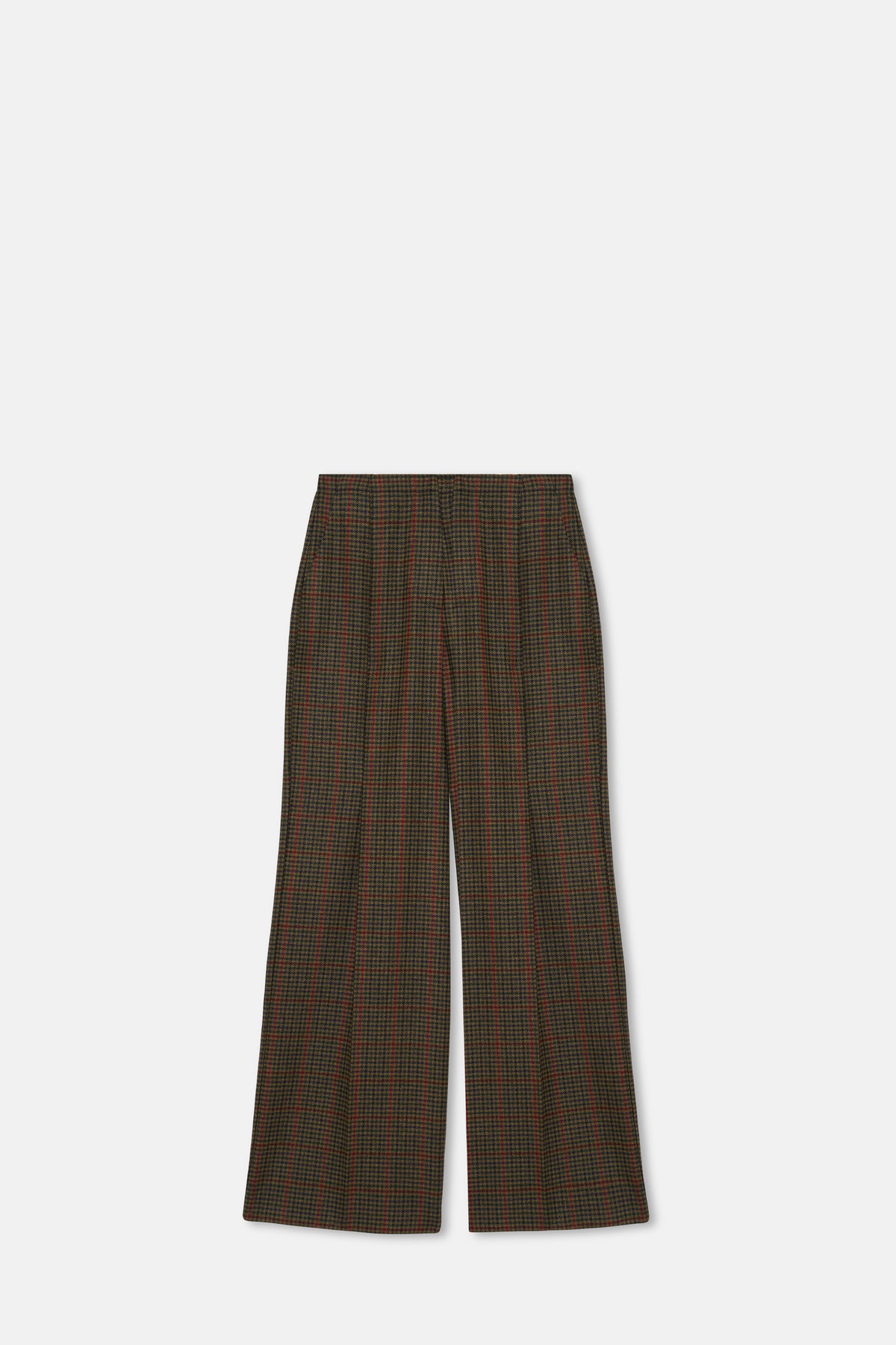 Military Check Bogart Without Belt Pants