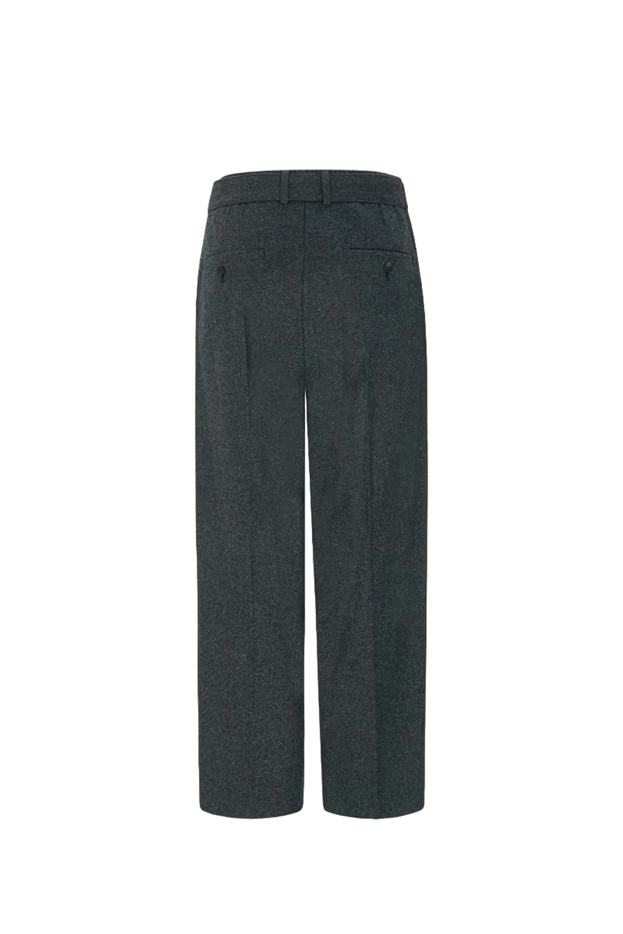 Wool Belted Trousers