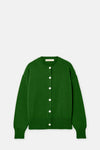 Military Green Ada Crewneck Cardigan