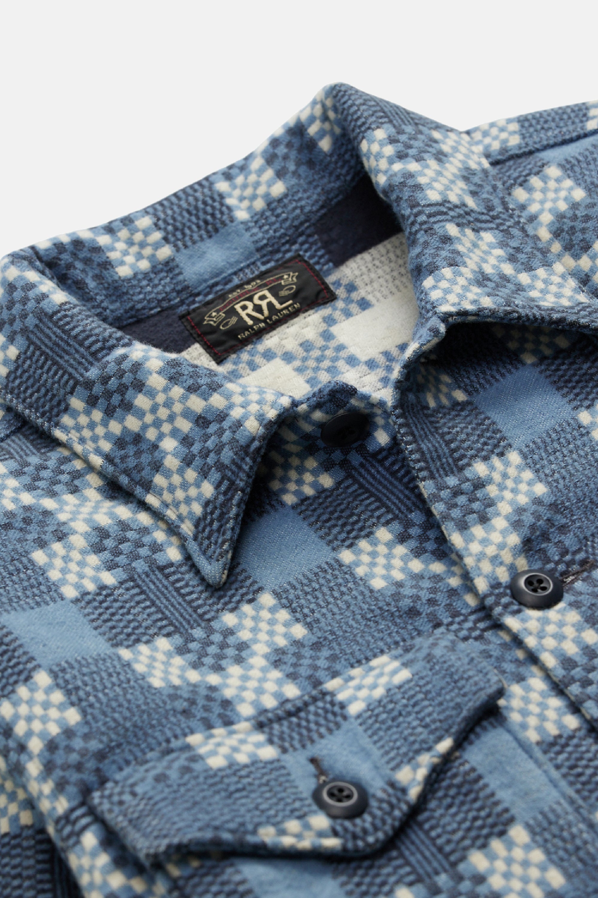 Blue Multi Regiment Cotton Shirt