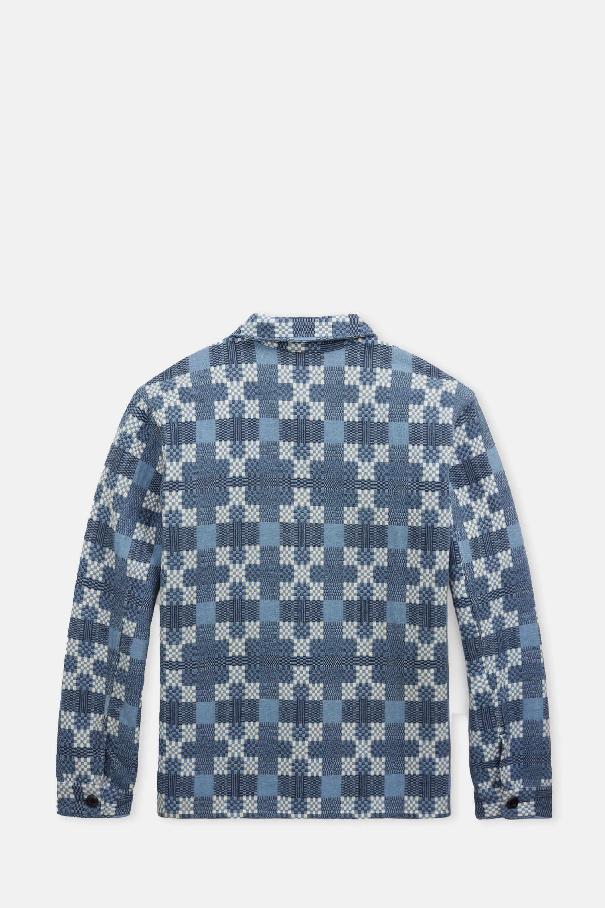 Blue Multi Regiment Cotton Shirt