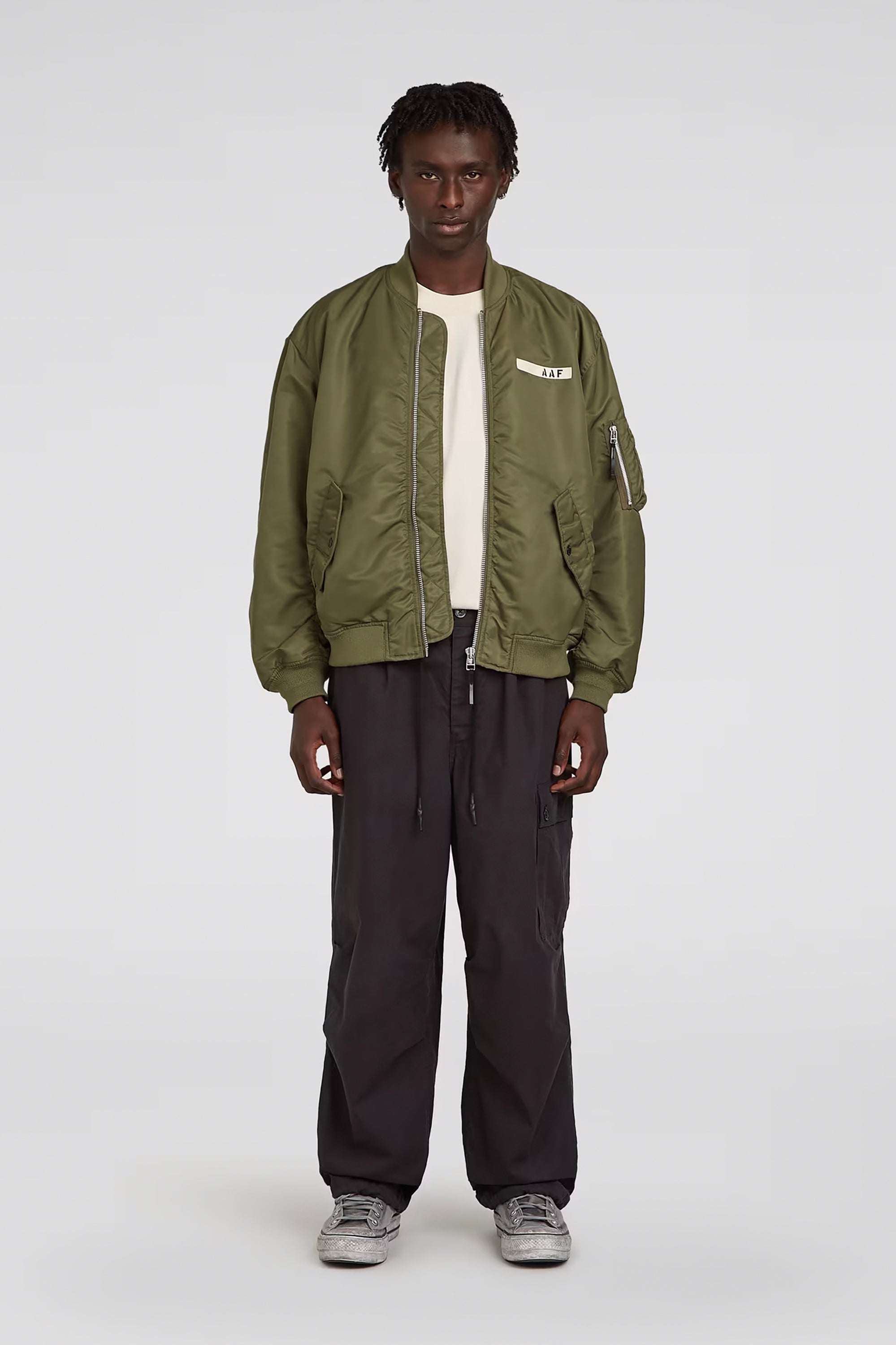 Dark Khaki Flight Bomber Jacket