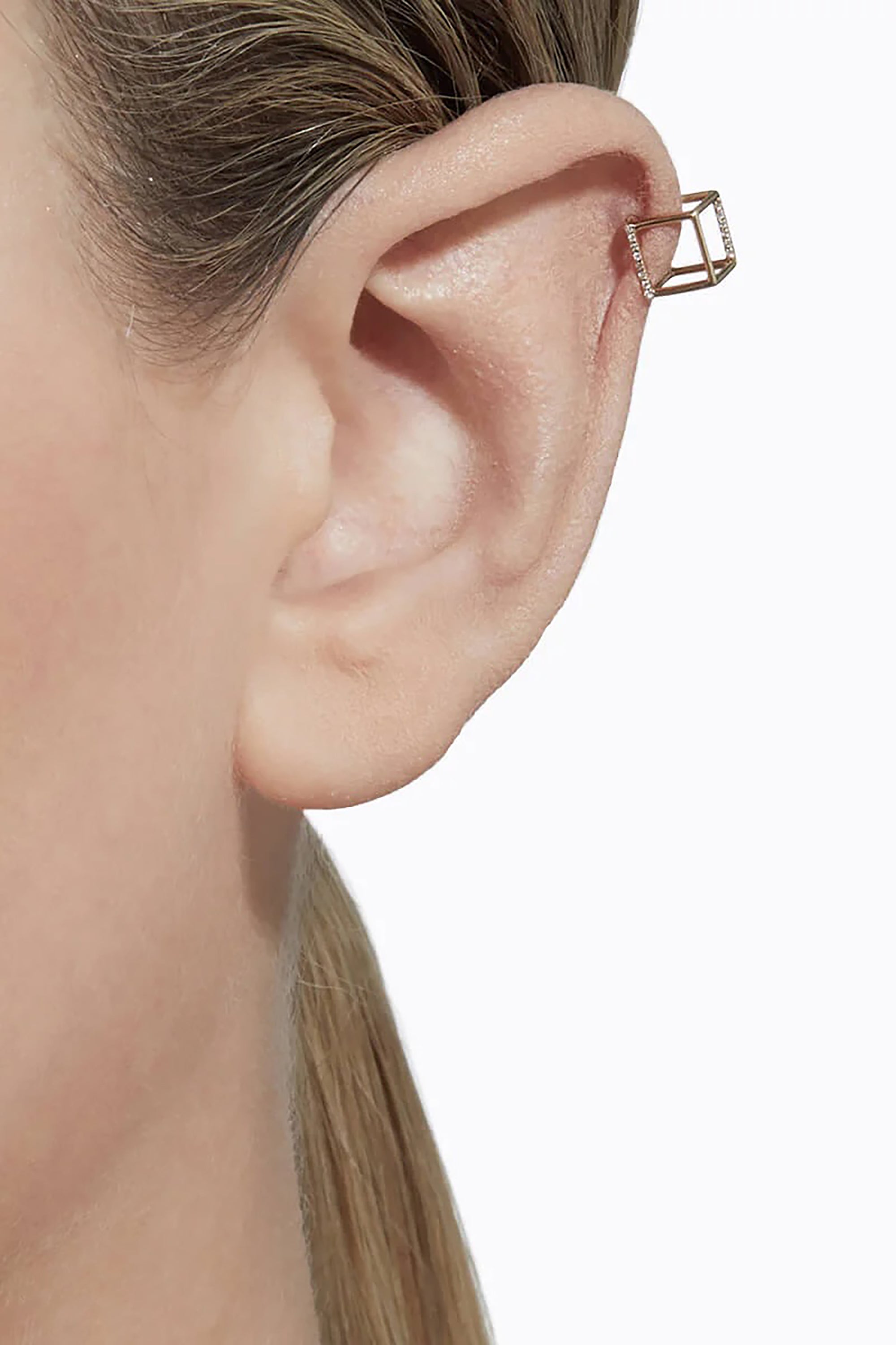 Diamond Square Earring 7