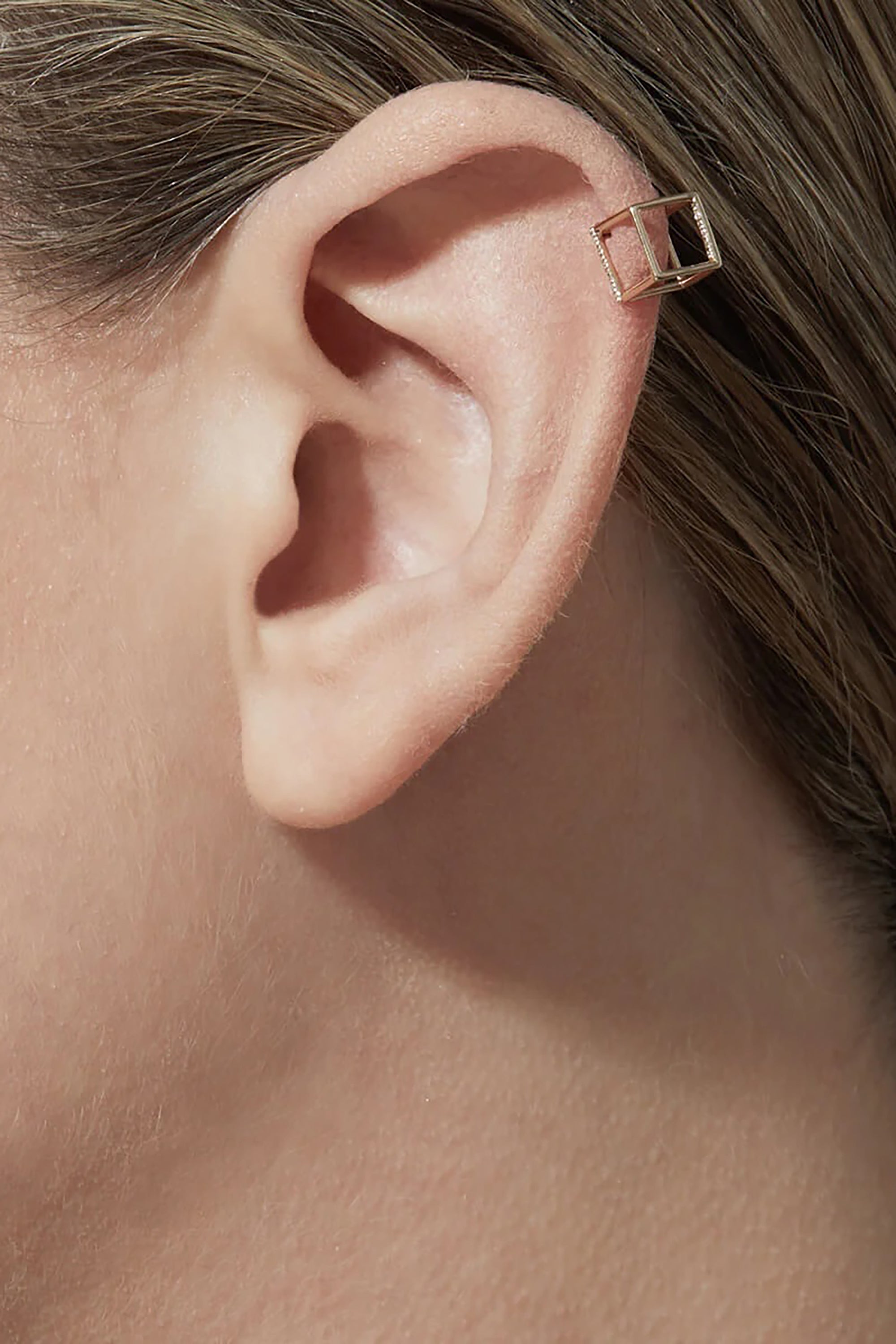Diamond Square Earring 7