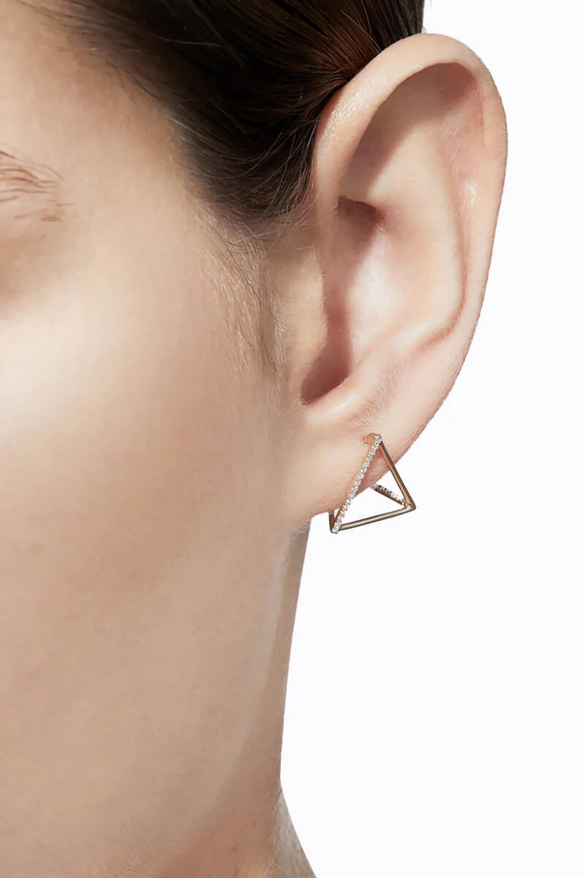 Diamond Triangle Earring 15