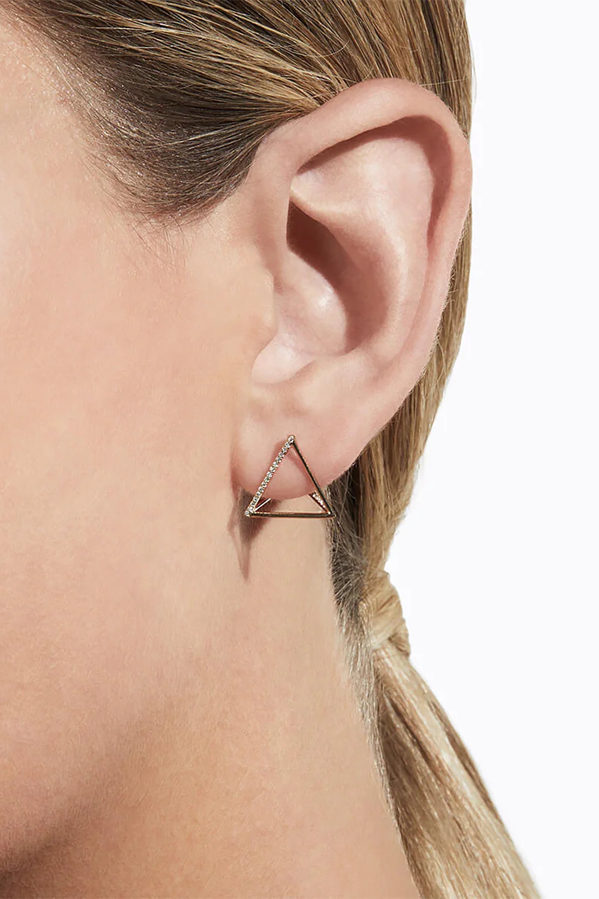 Diamond Triangle Earring 15