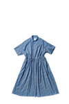 Navy Liberty Classic Gathered Dress