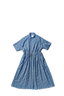 Navy Liberty Classic Gathered Dress
