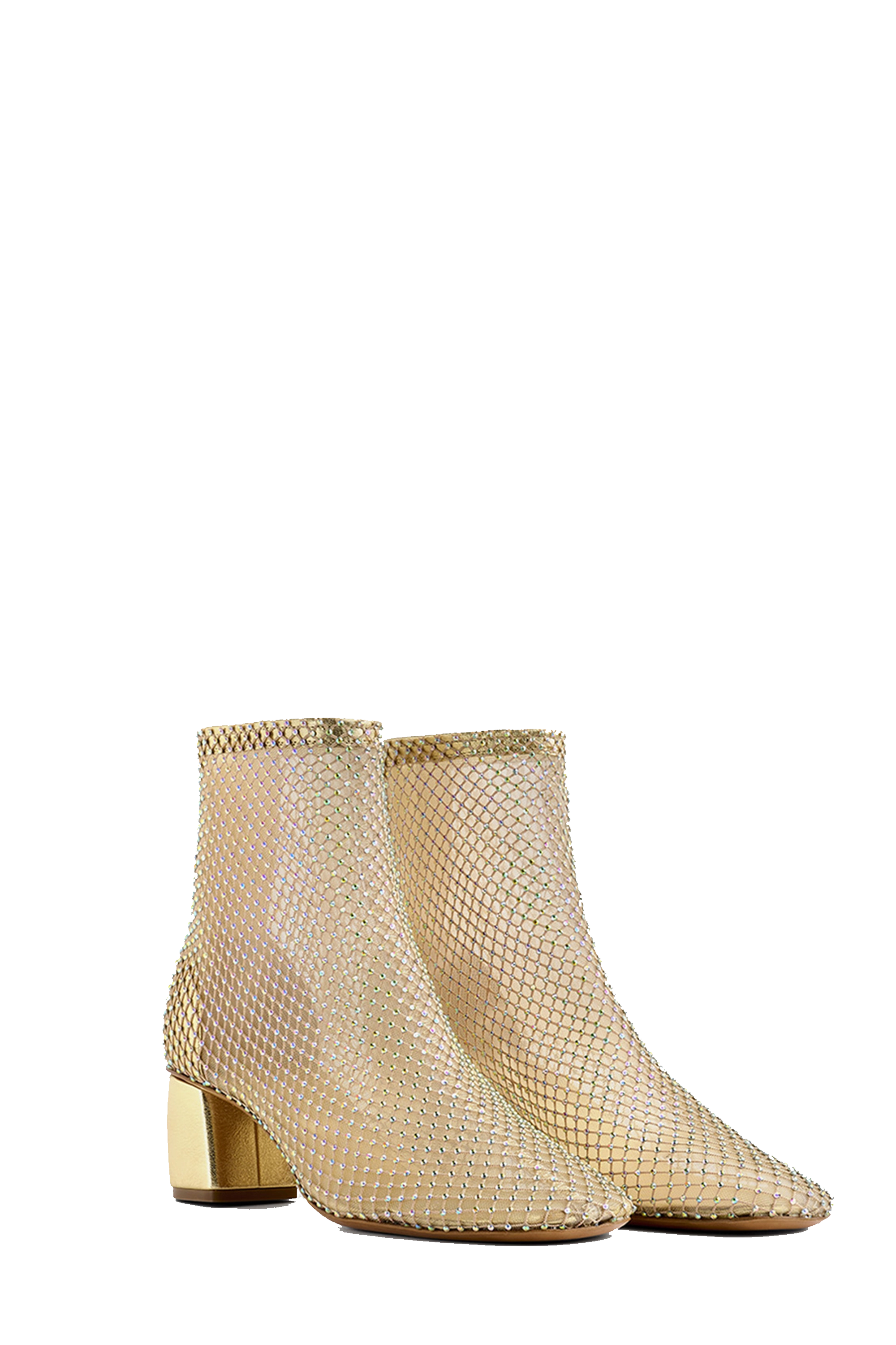 Chic Mesh Ankle Boot With Diamanté