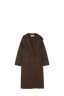 Double-Faced Wool Scarf Coat