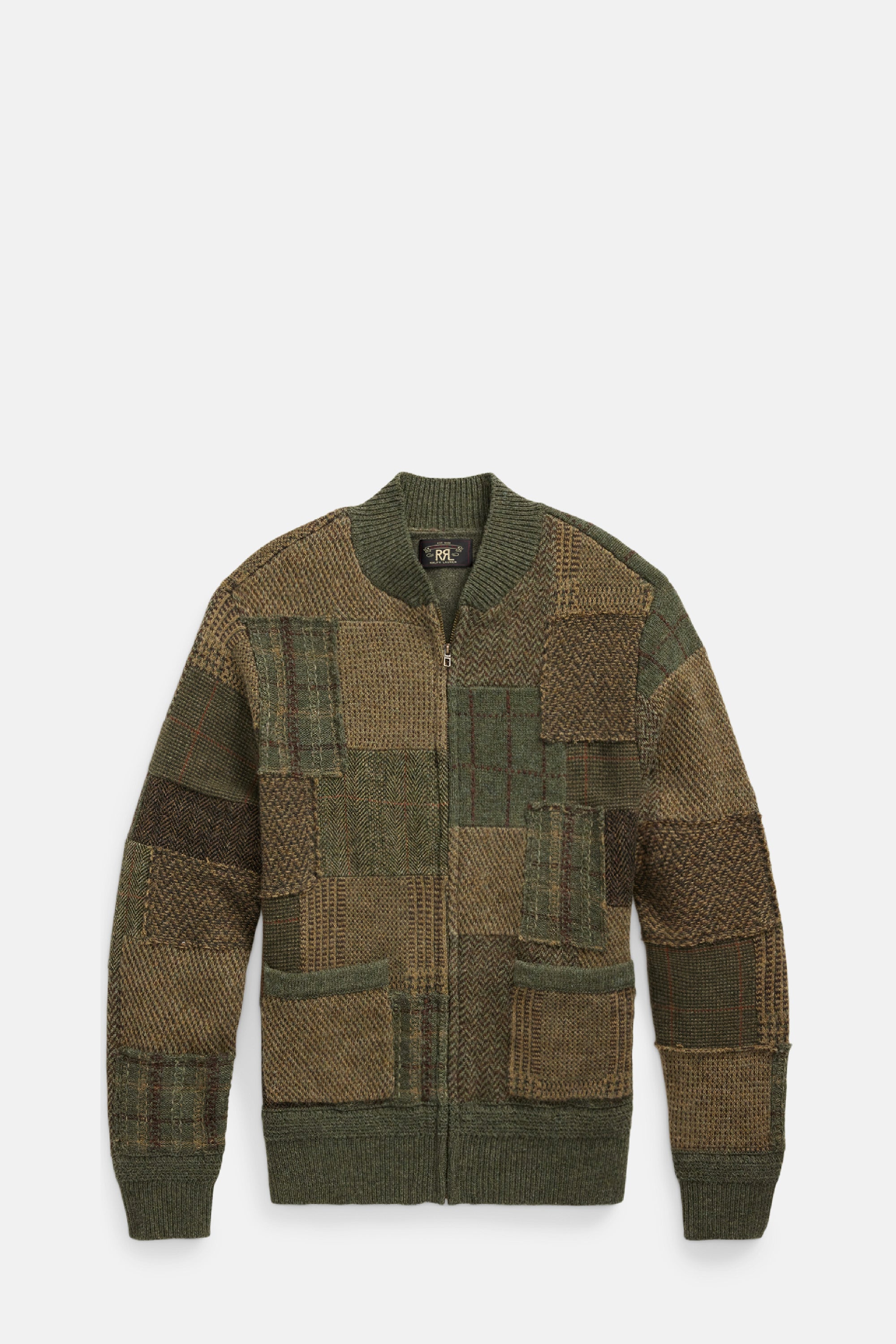 Patchwork Long Sleeve Full Zip