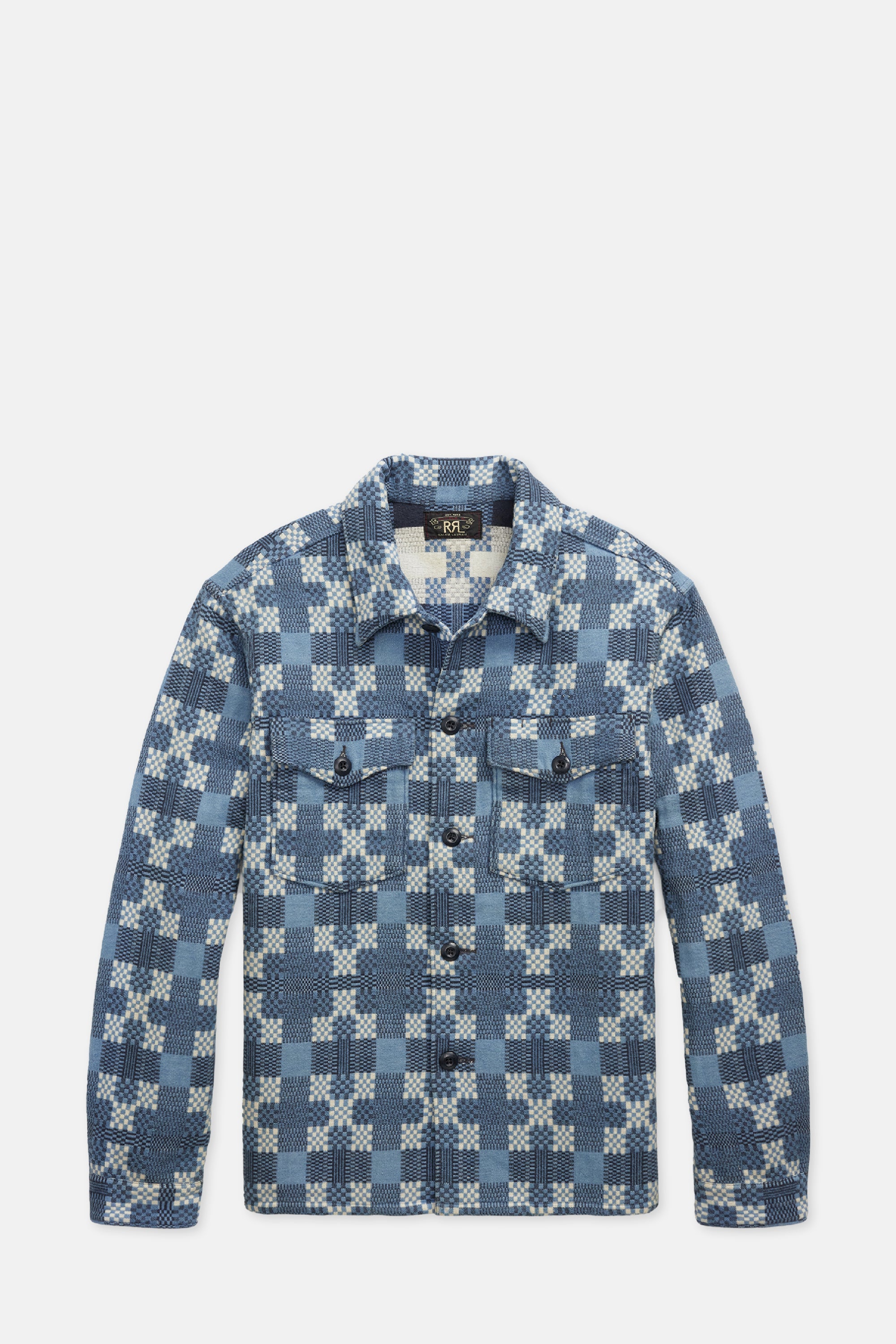 Blue Multi Regiment Cotton Shirt