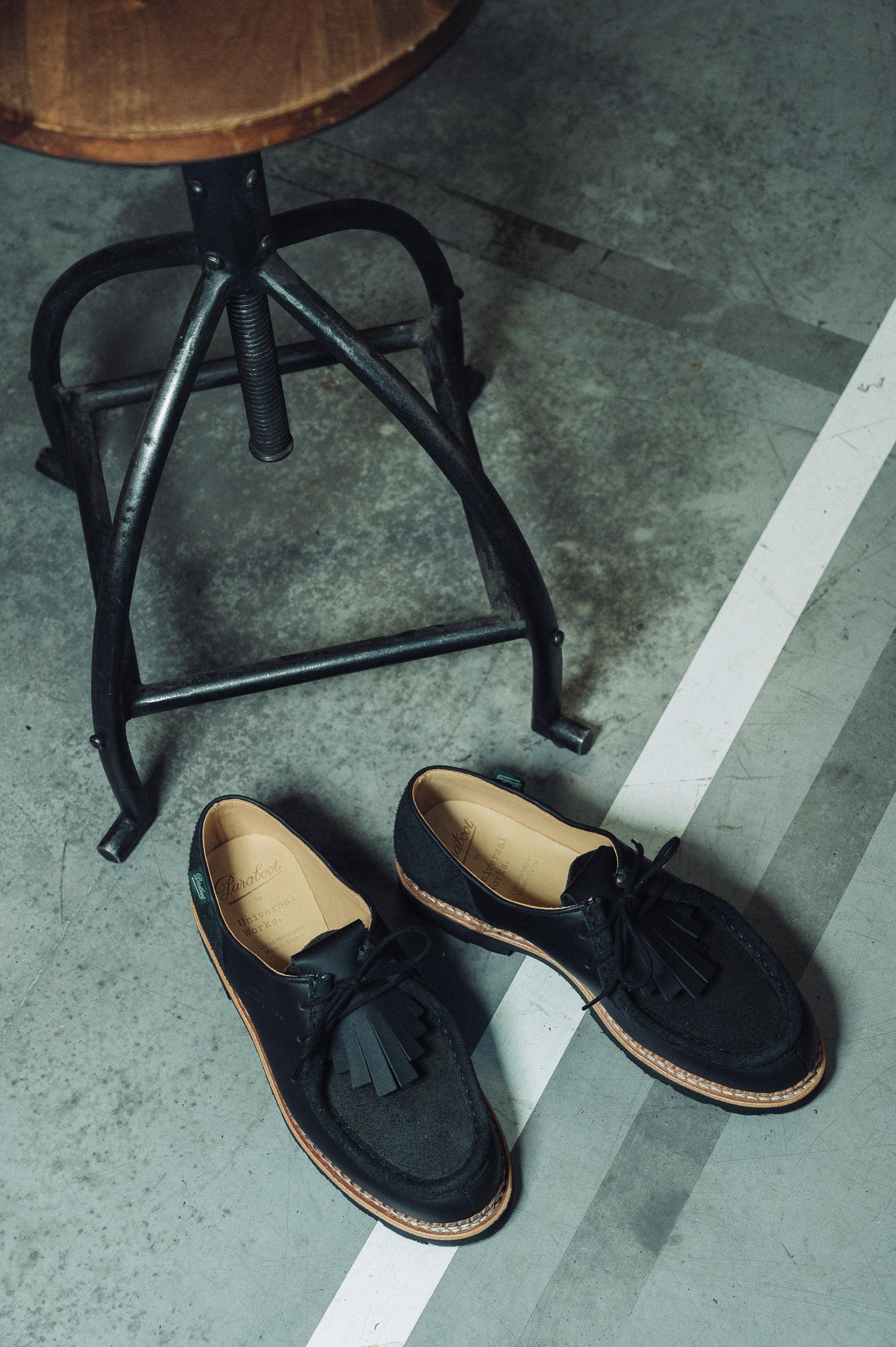 Paraboot X Universal Woorks Michael Black Velvet