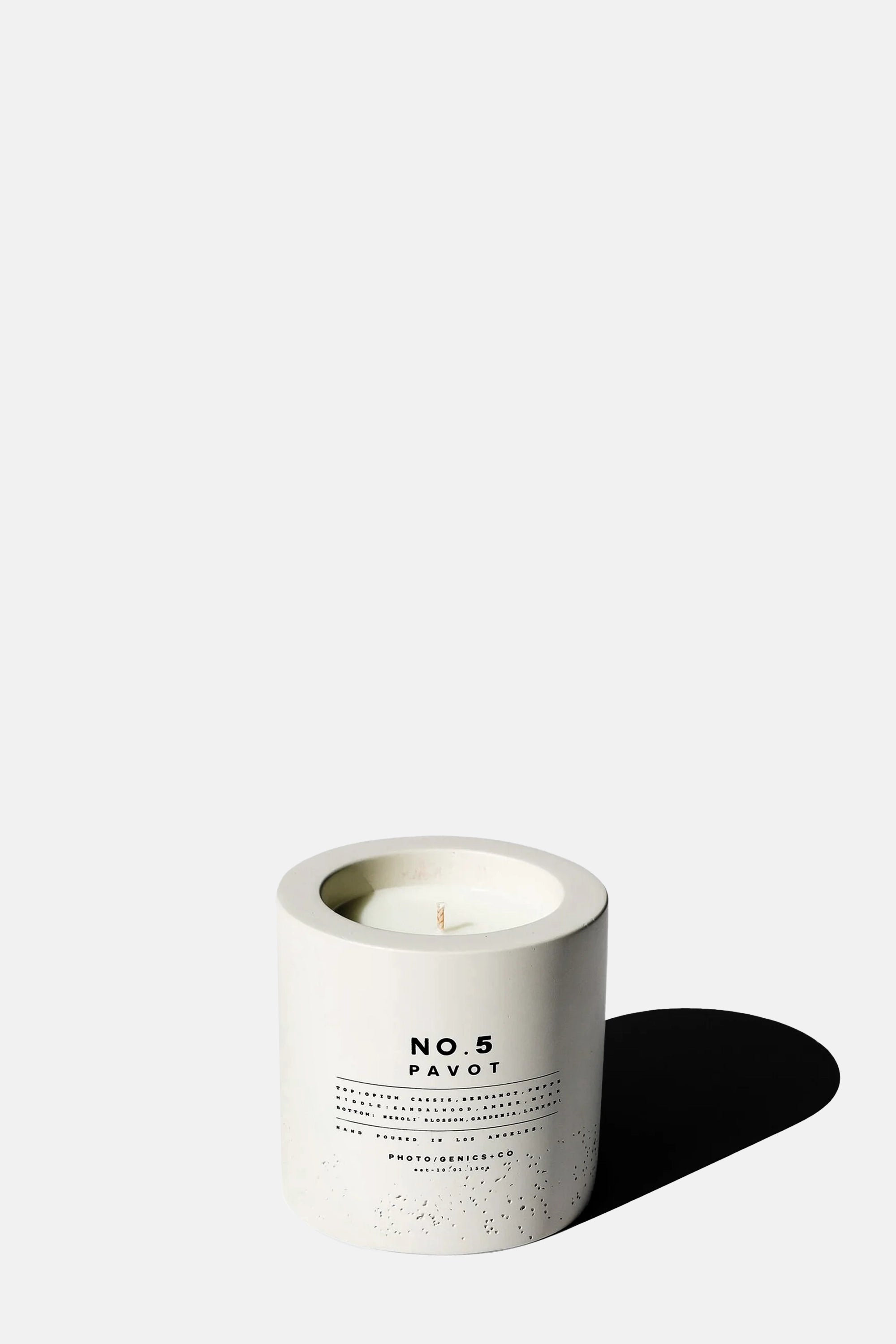 Pavot Concrete Candles