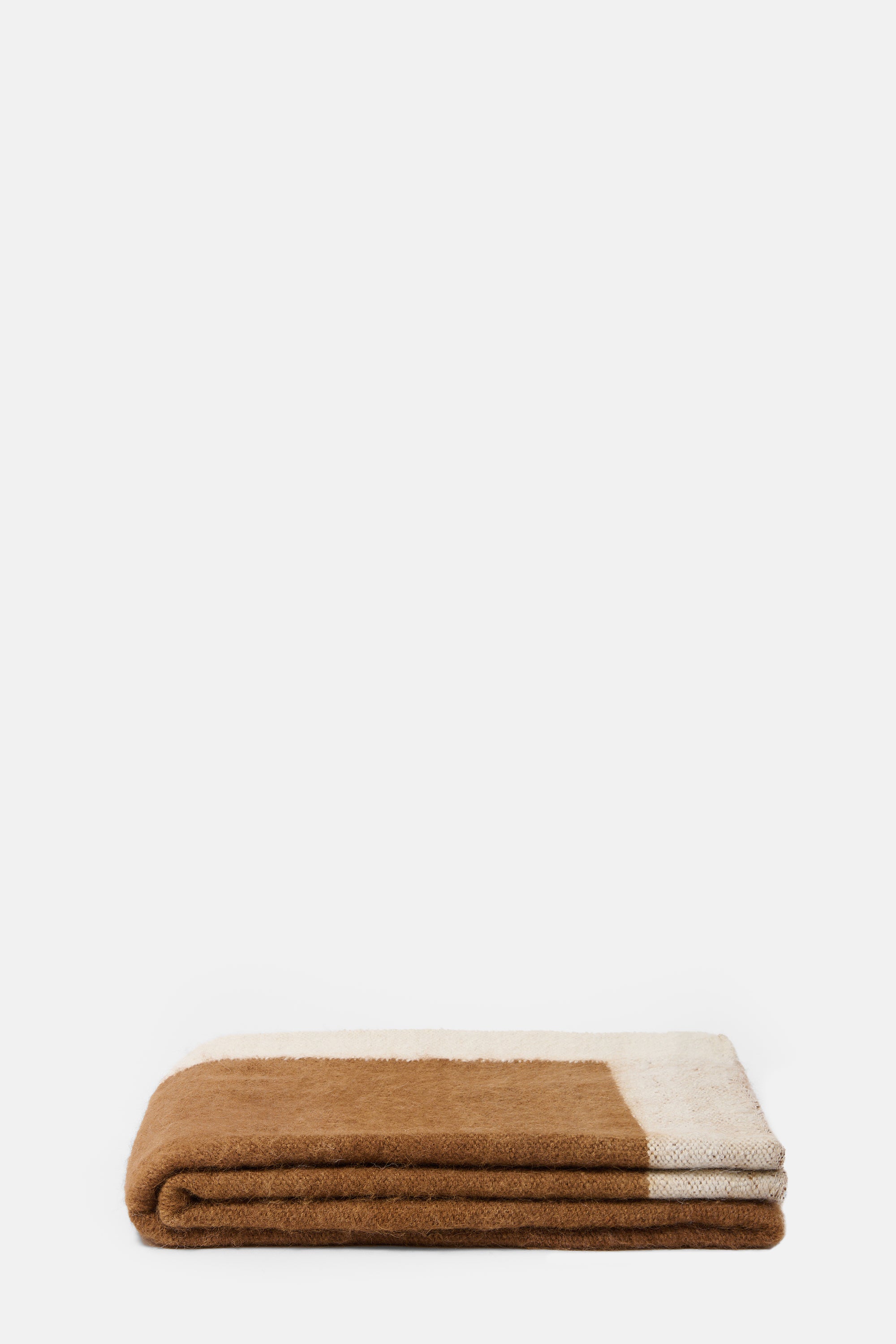 White Camel Throw Plaid