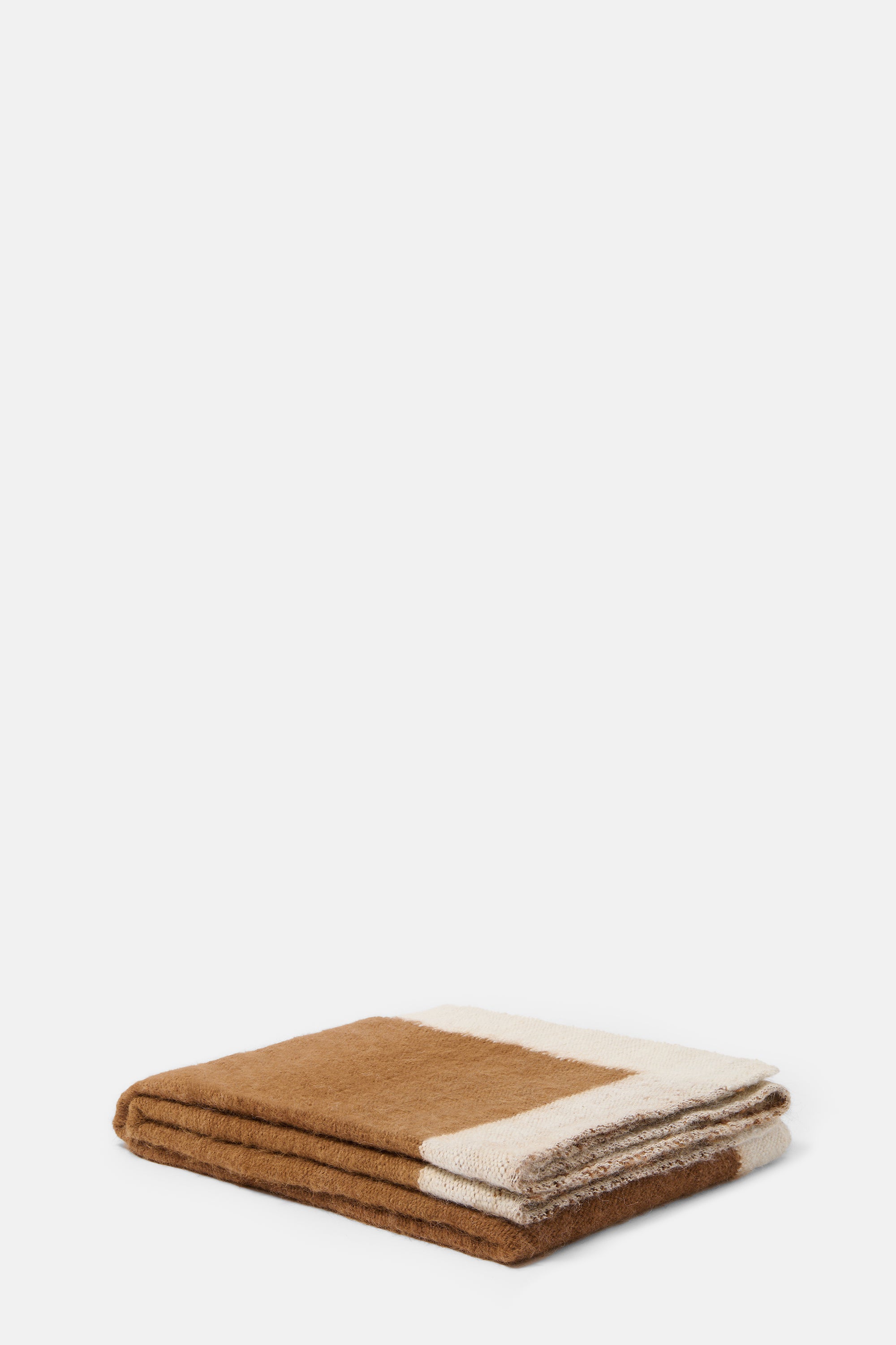 White Camel Throw Plaid