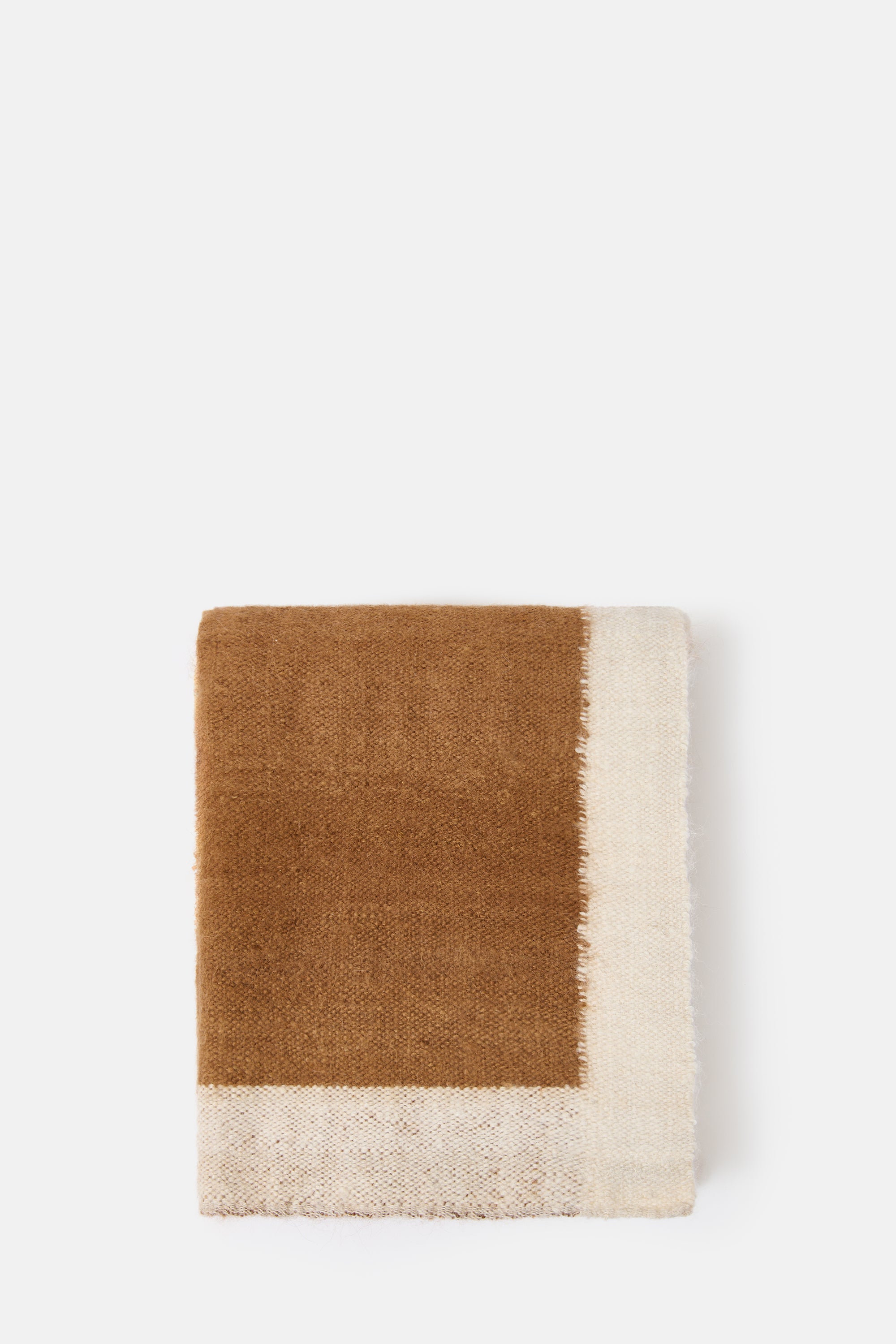 White Camel Throw Plaid