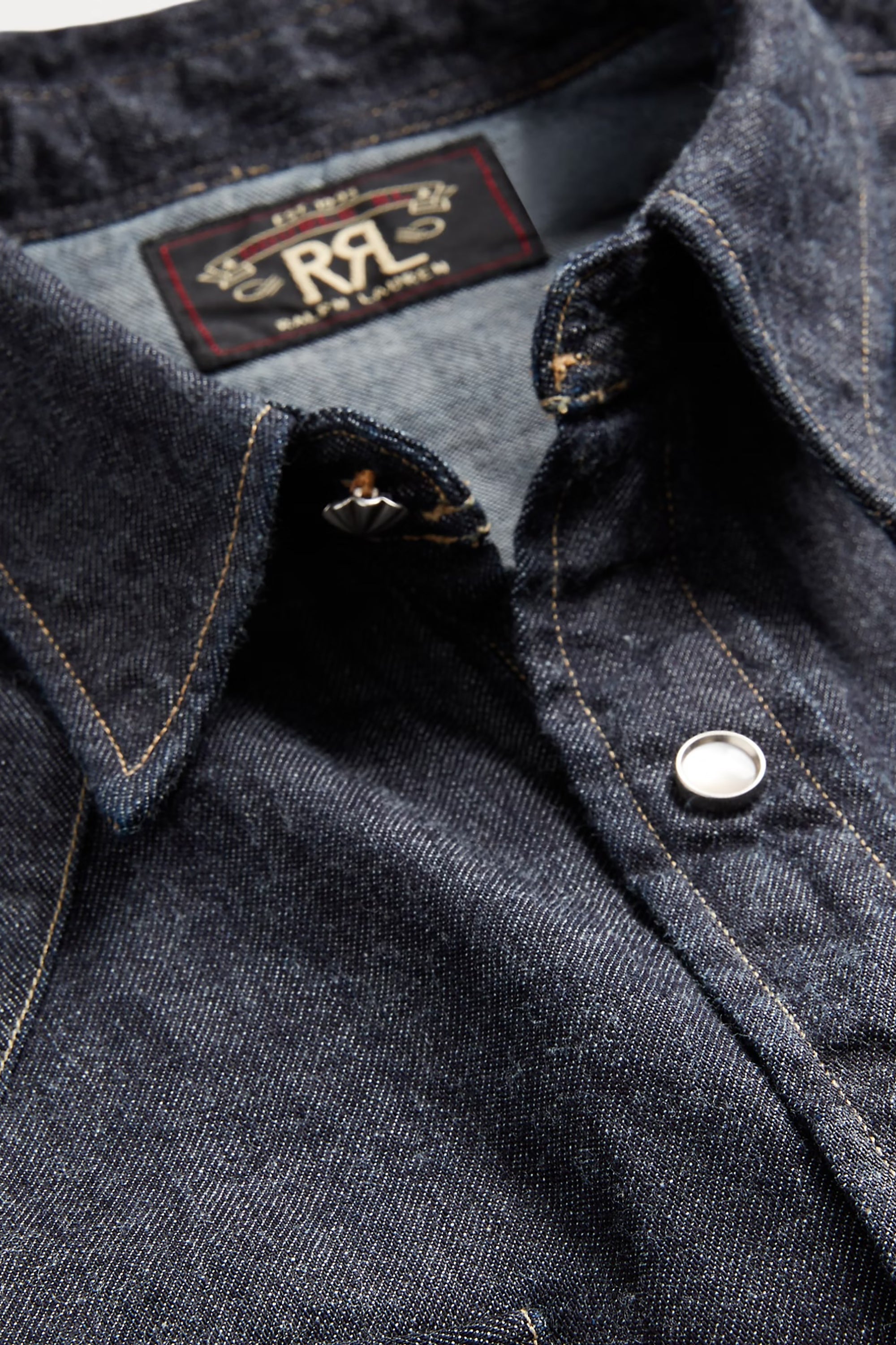 Slim Fit Denim Western Shirt