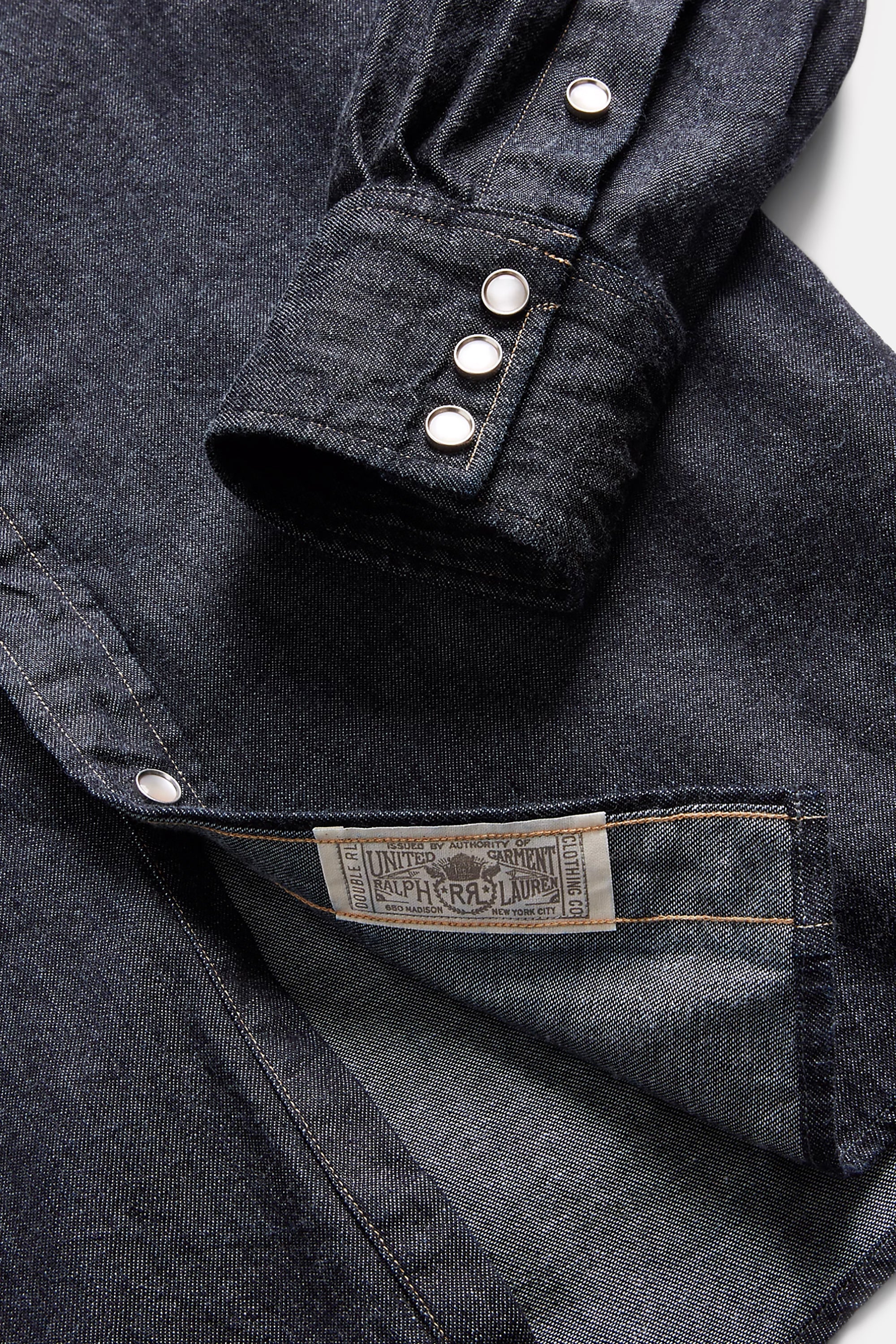 Slim Fit Denim Western Shirt