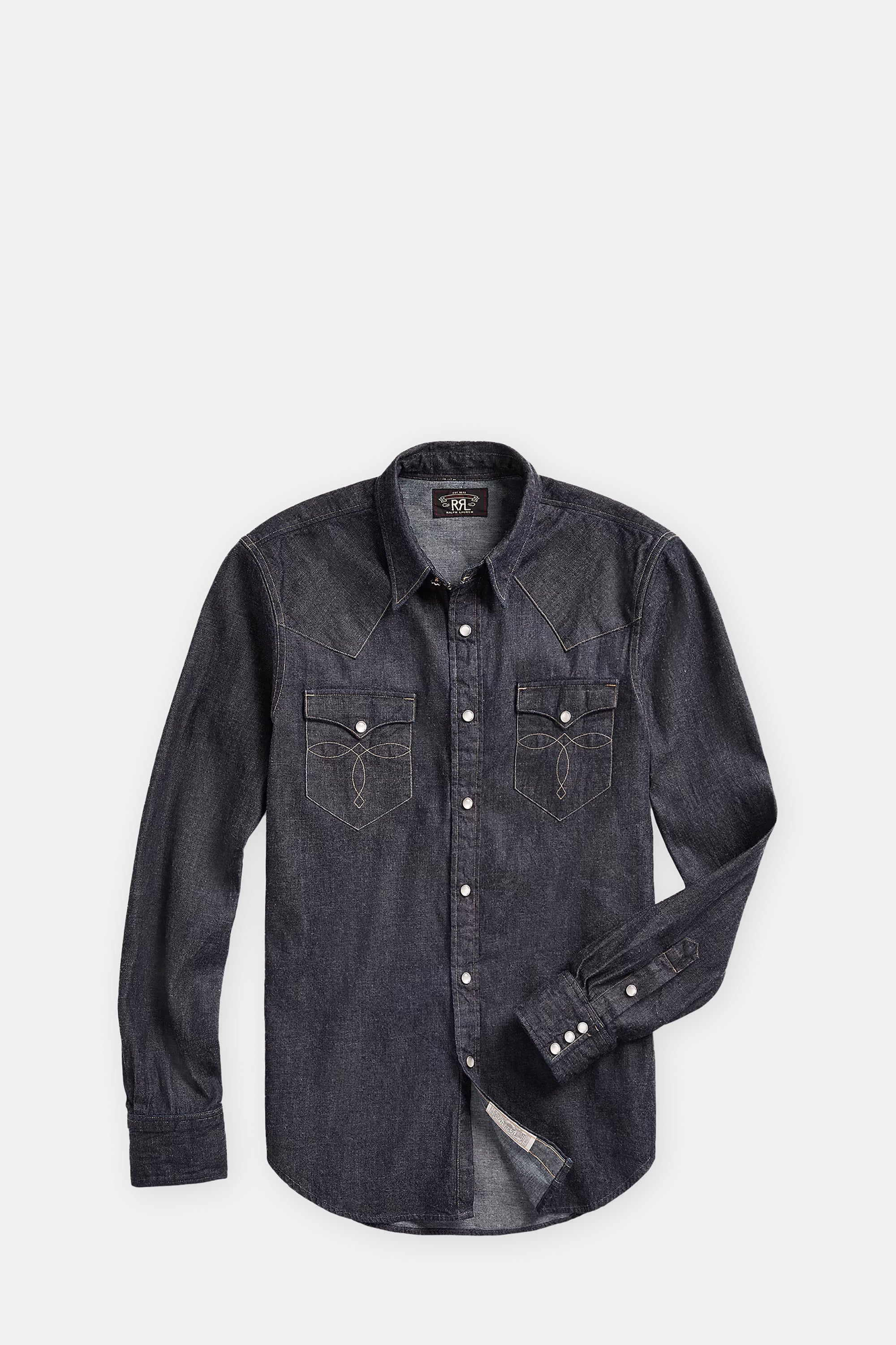 Slim Fit Denim Western Shirt