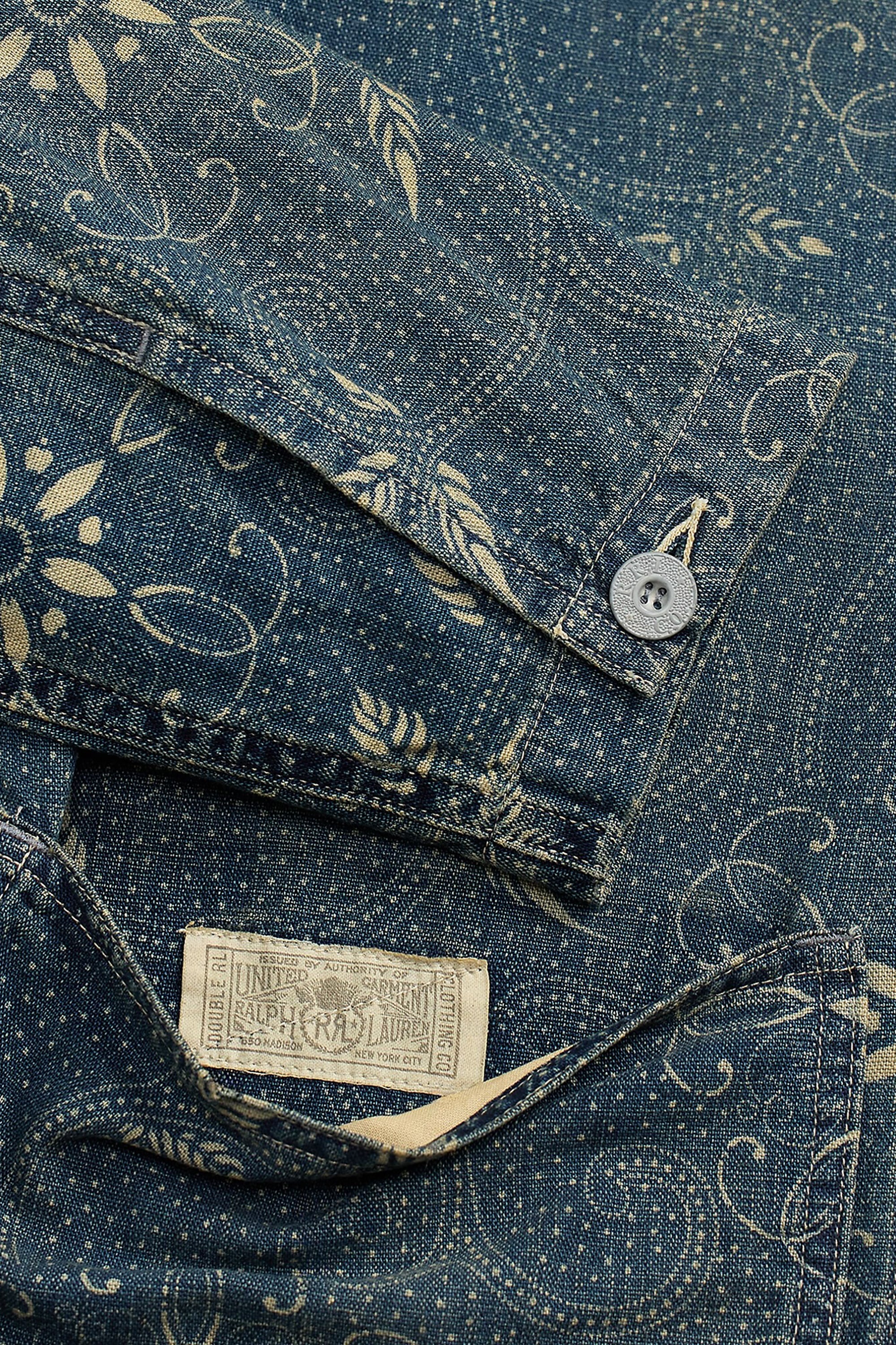 Indigo Print Woven Overshirt