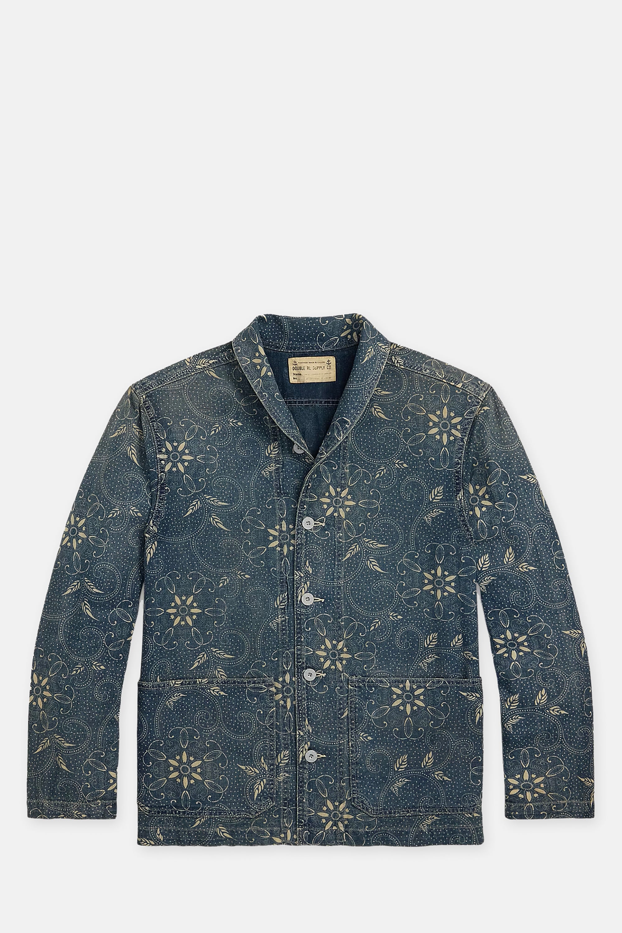 Indigo Print Woven Overshirt