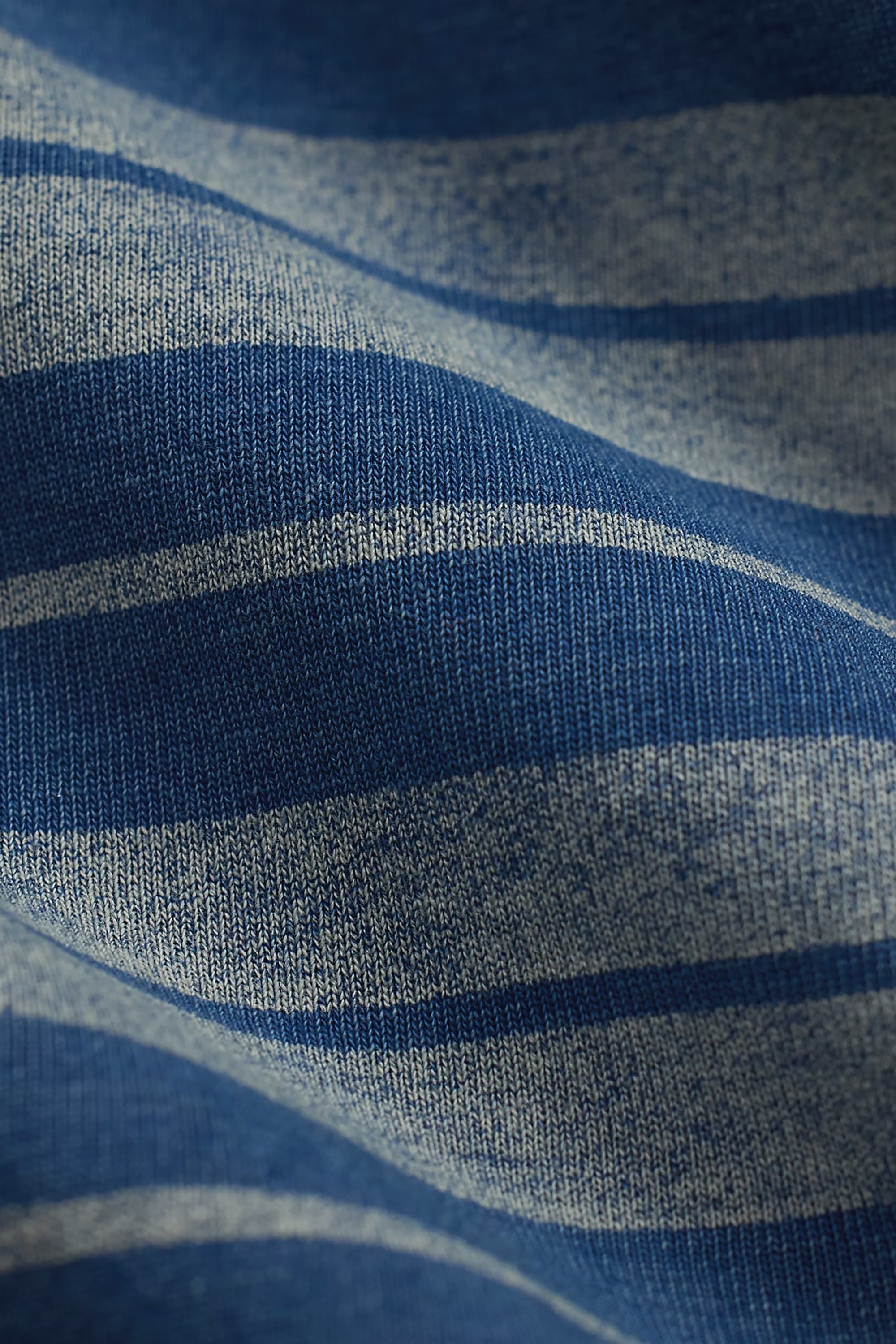 Indigo Striped Jersey Camp Shirt