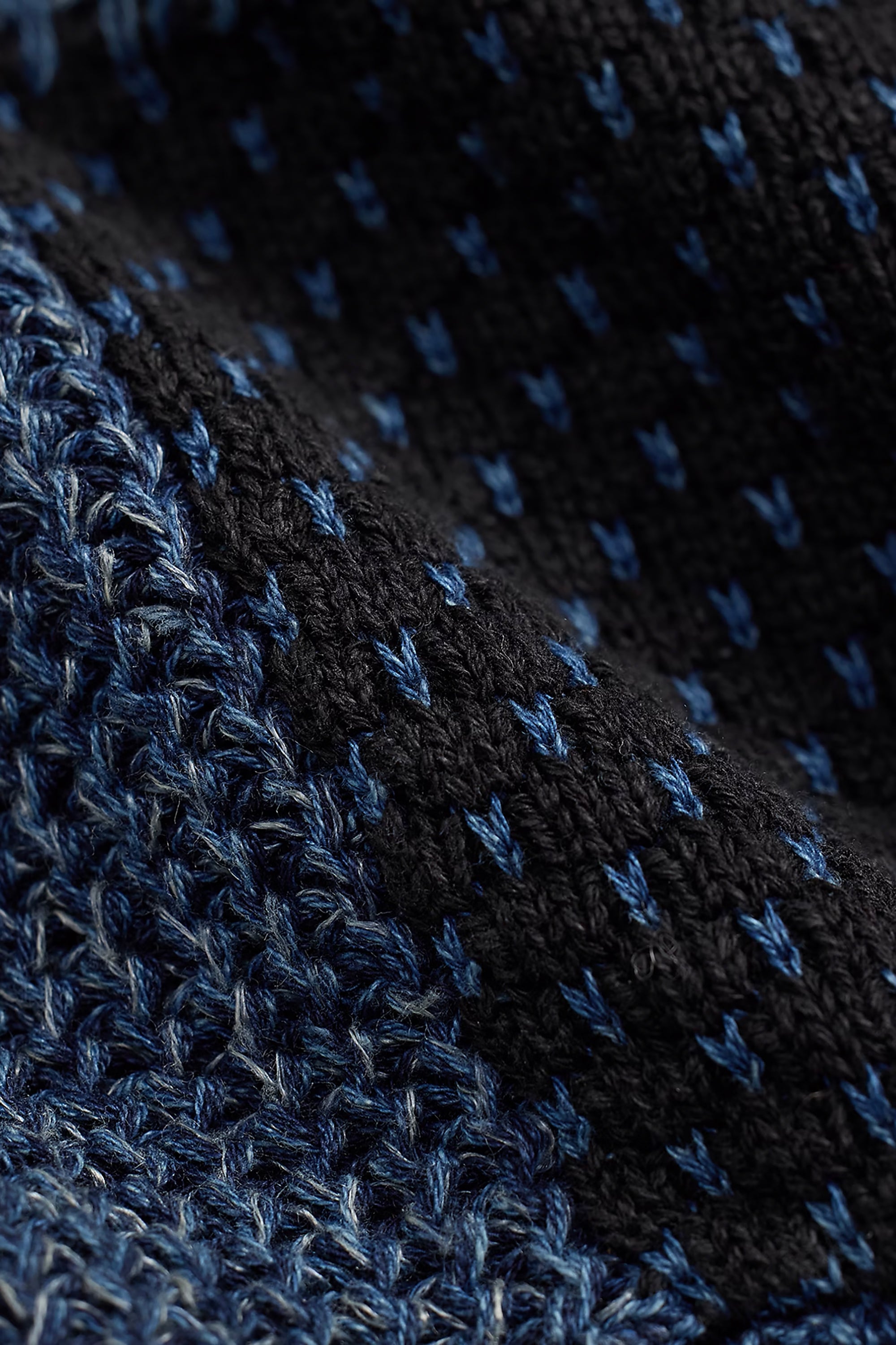 Indigo Patchwork Cardigan