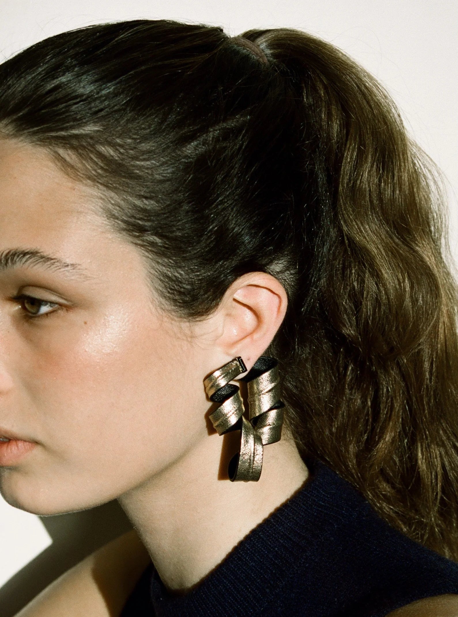 Nastro Leather Earrings