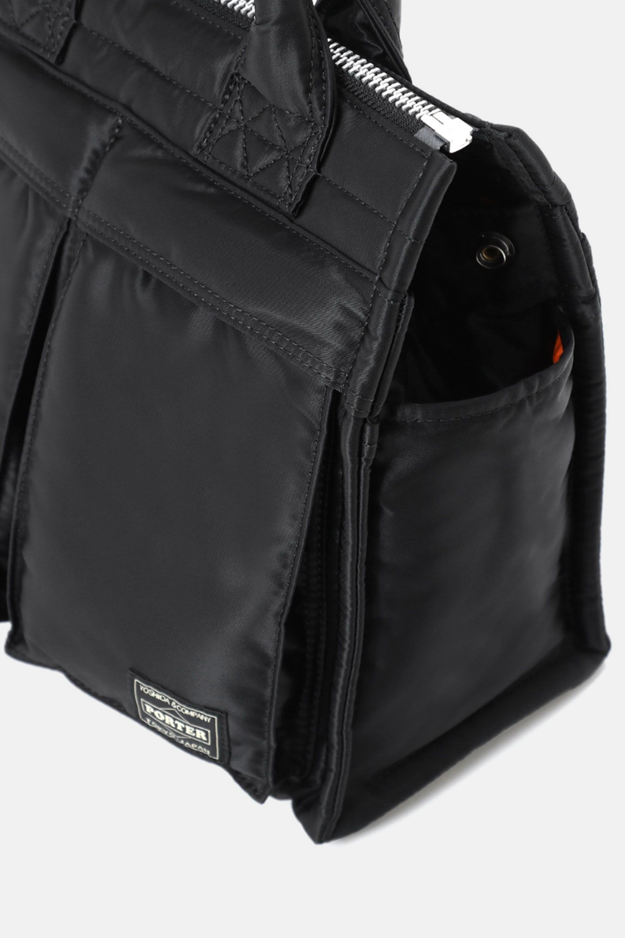 Black Tanker Square Tote Bag