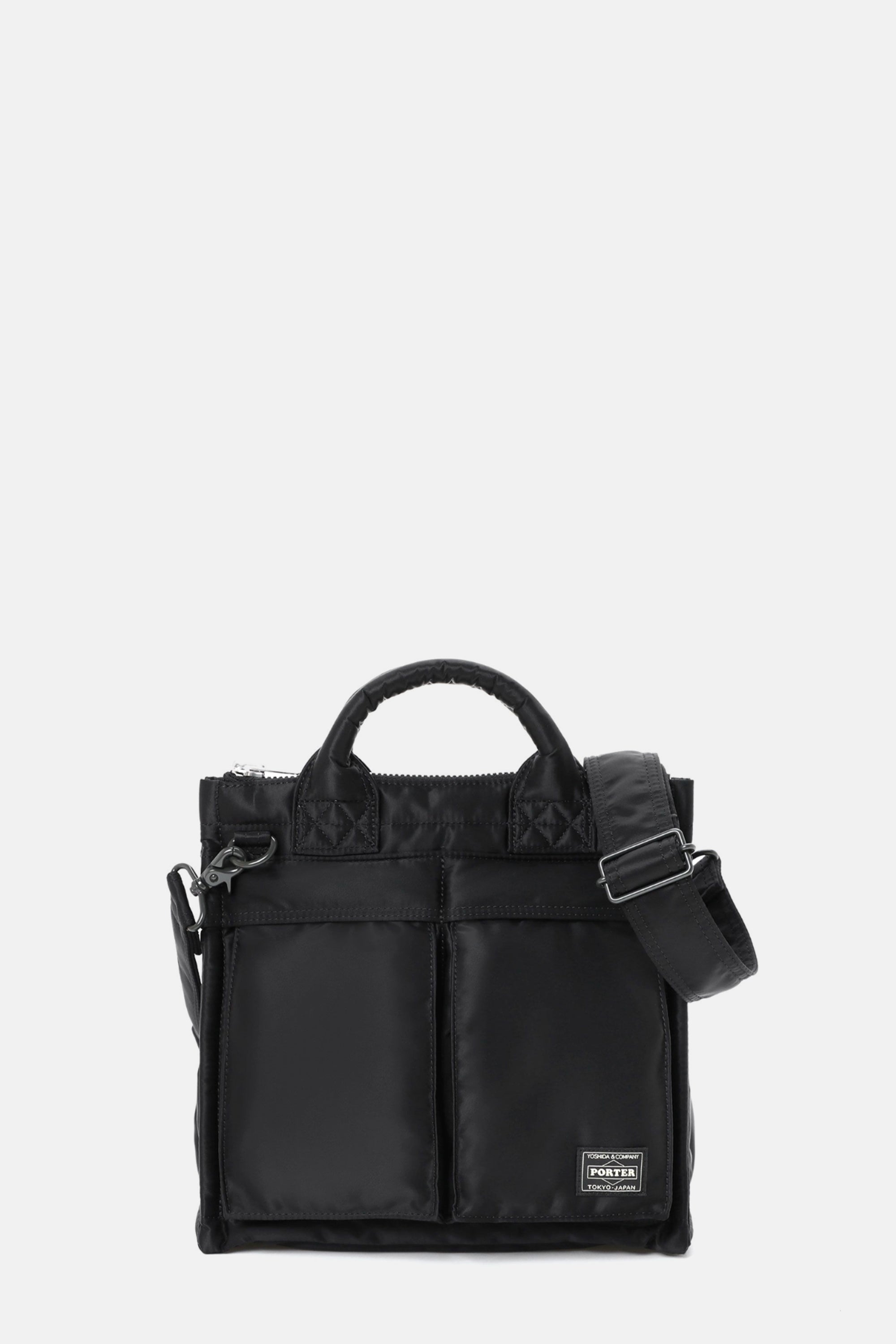 Black Tanker Square Tote Bag