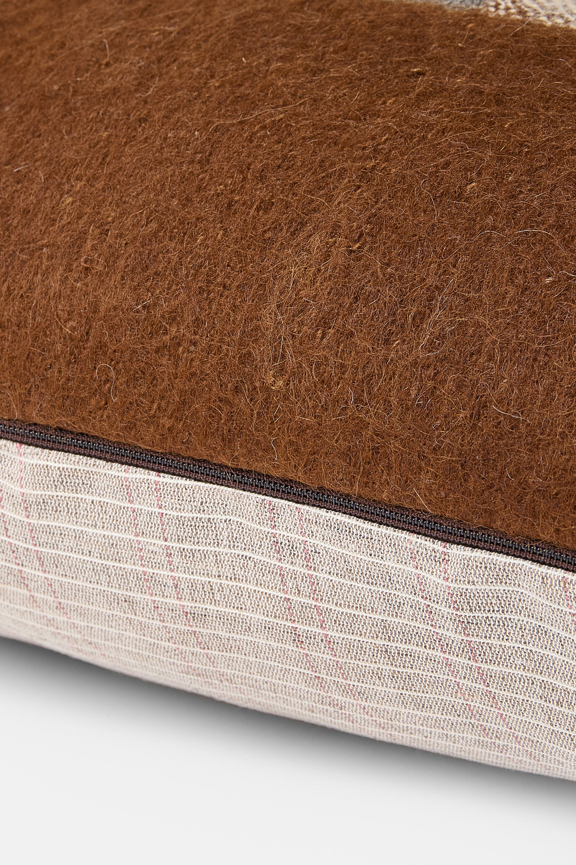 Dark Chocolate Square Patchwork Pillowcase