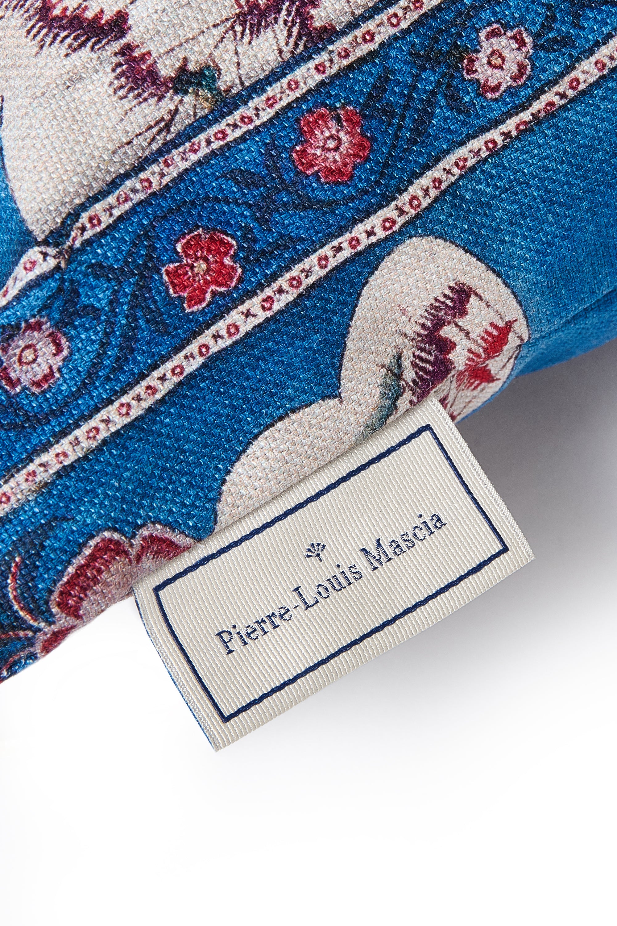 Blue Primula Cushion