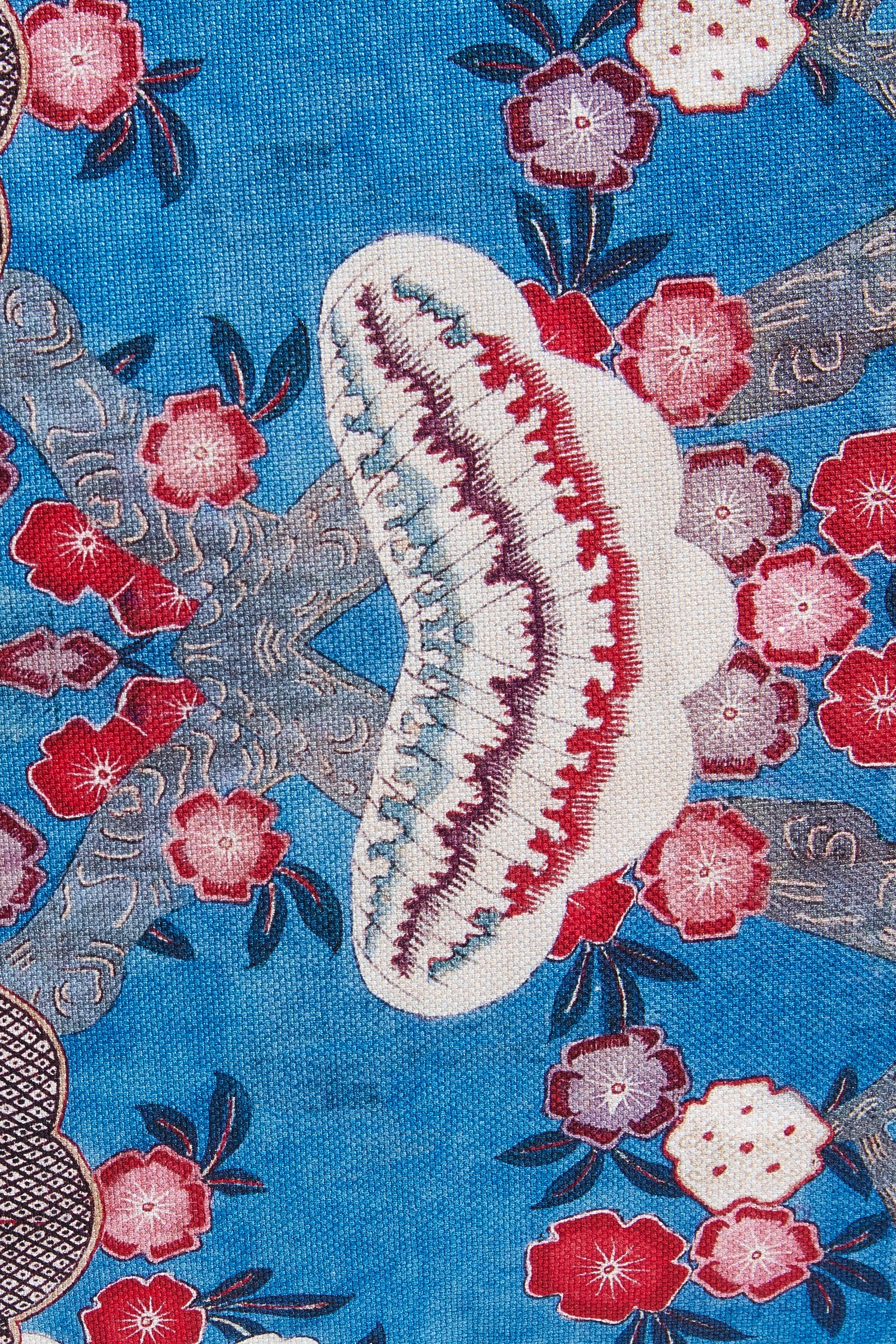 Blue Primula Cushion
