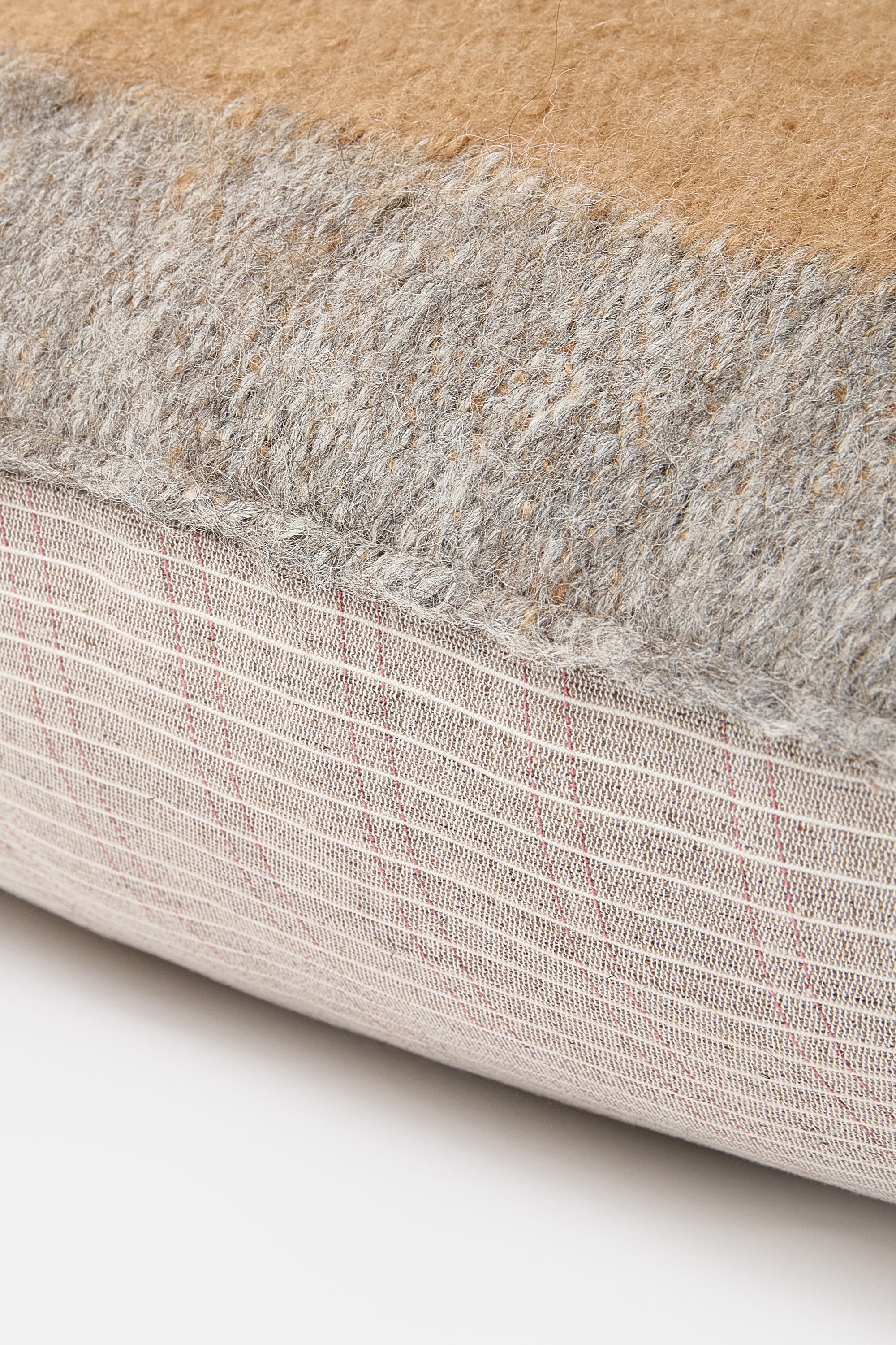 Camel Grey Stitched Pillowcase