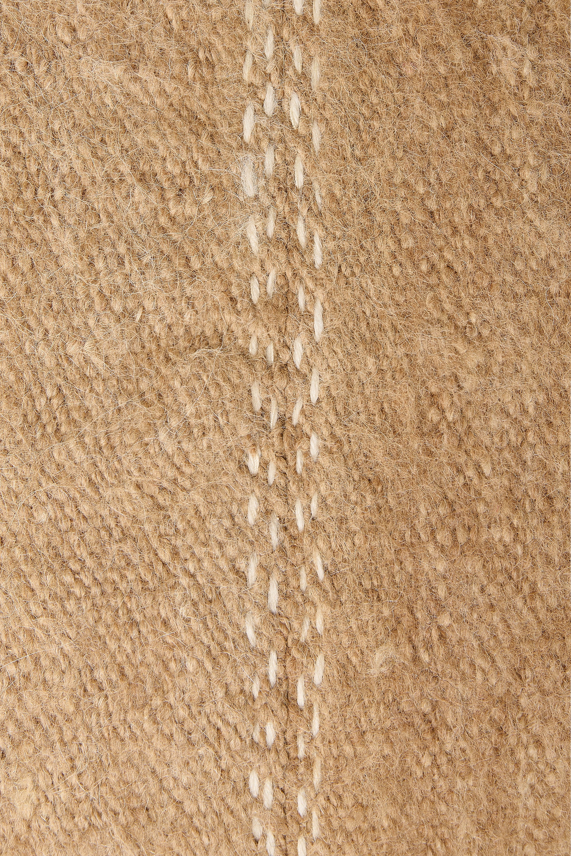 Camel White Stitched Pillowcase