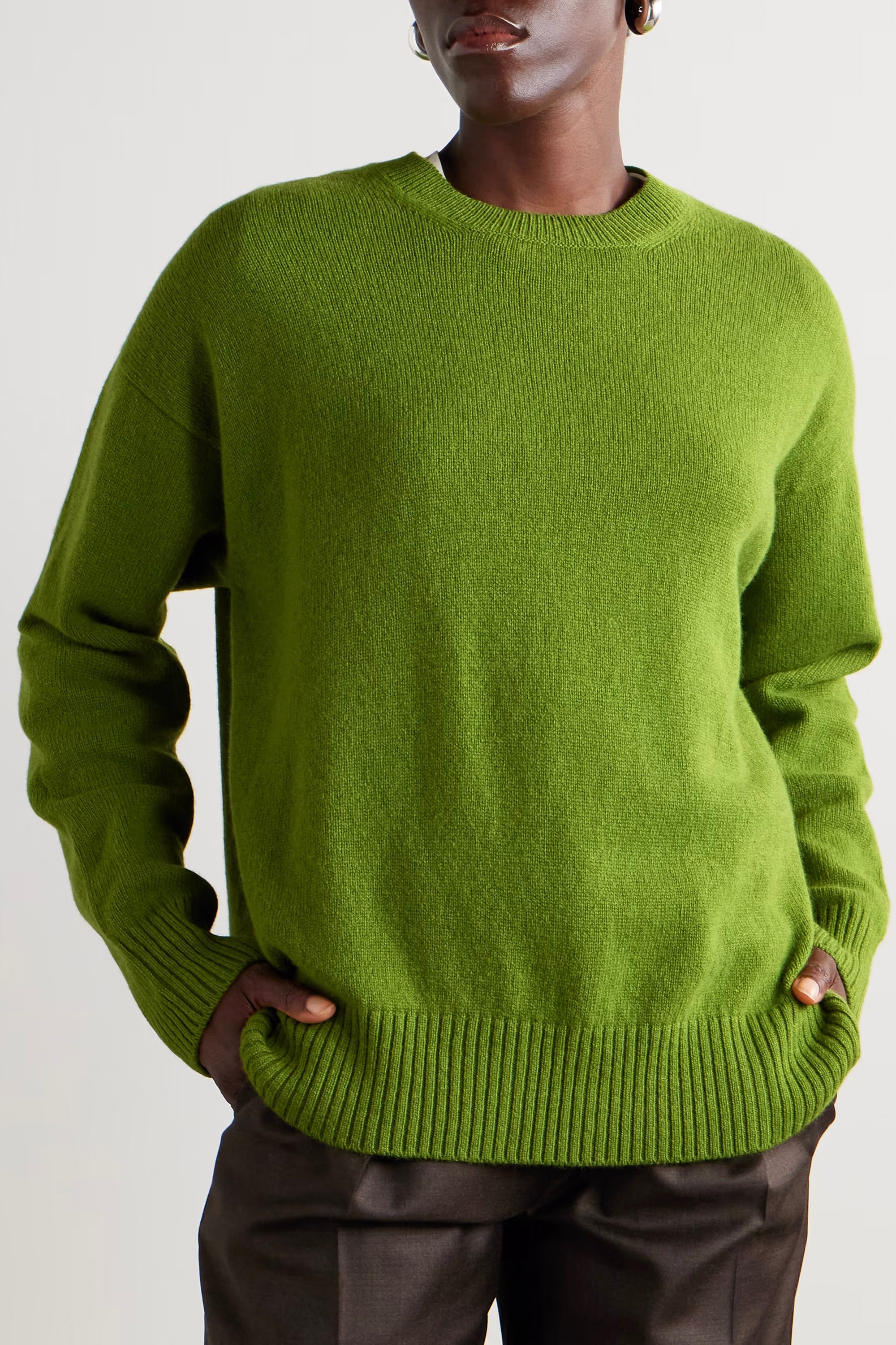 Green Innes Slouch Crewneck