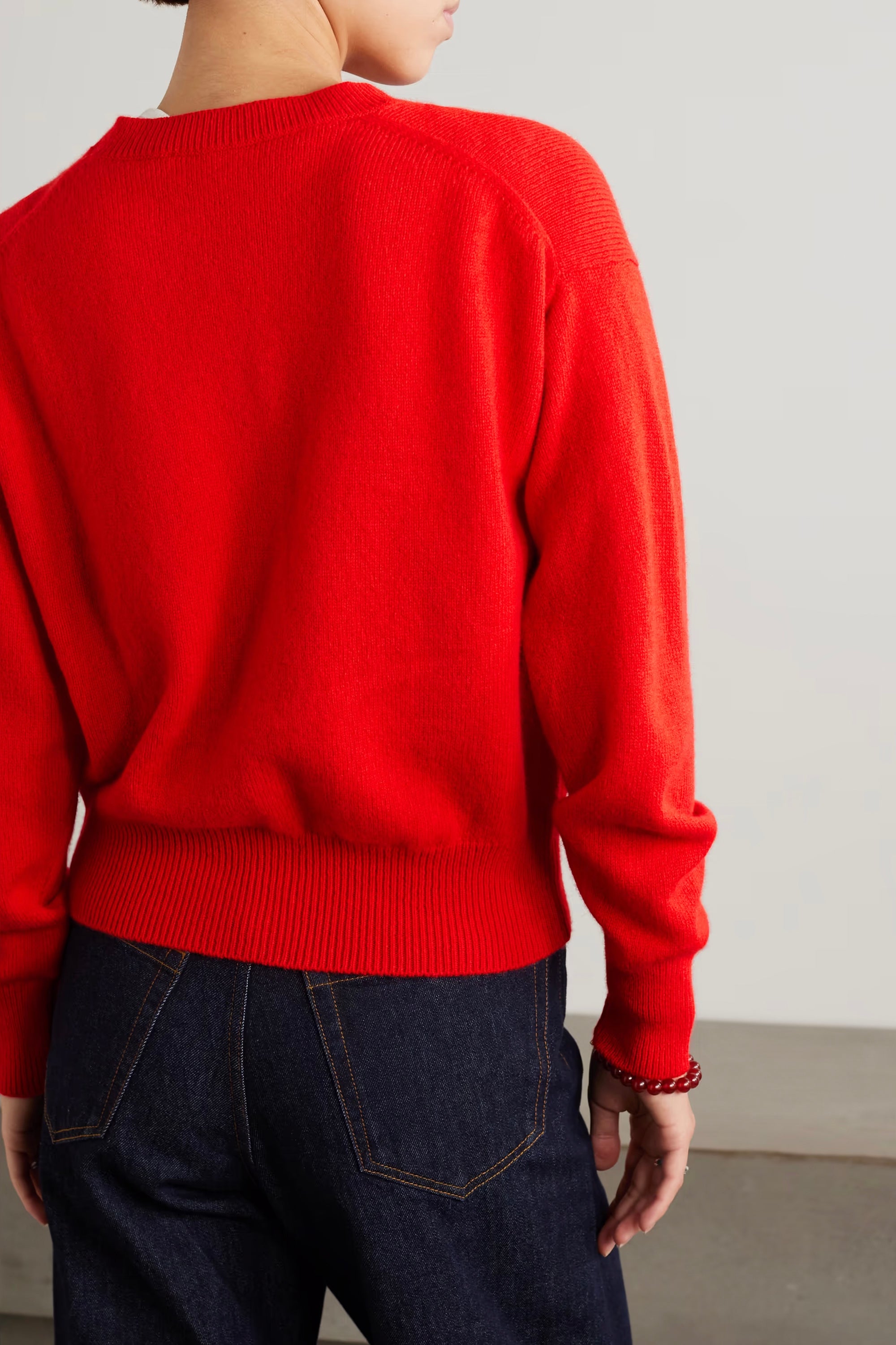 Red Ada Crewneck Cardigan