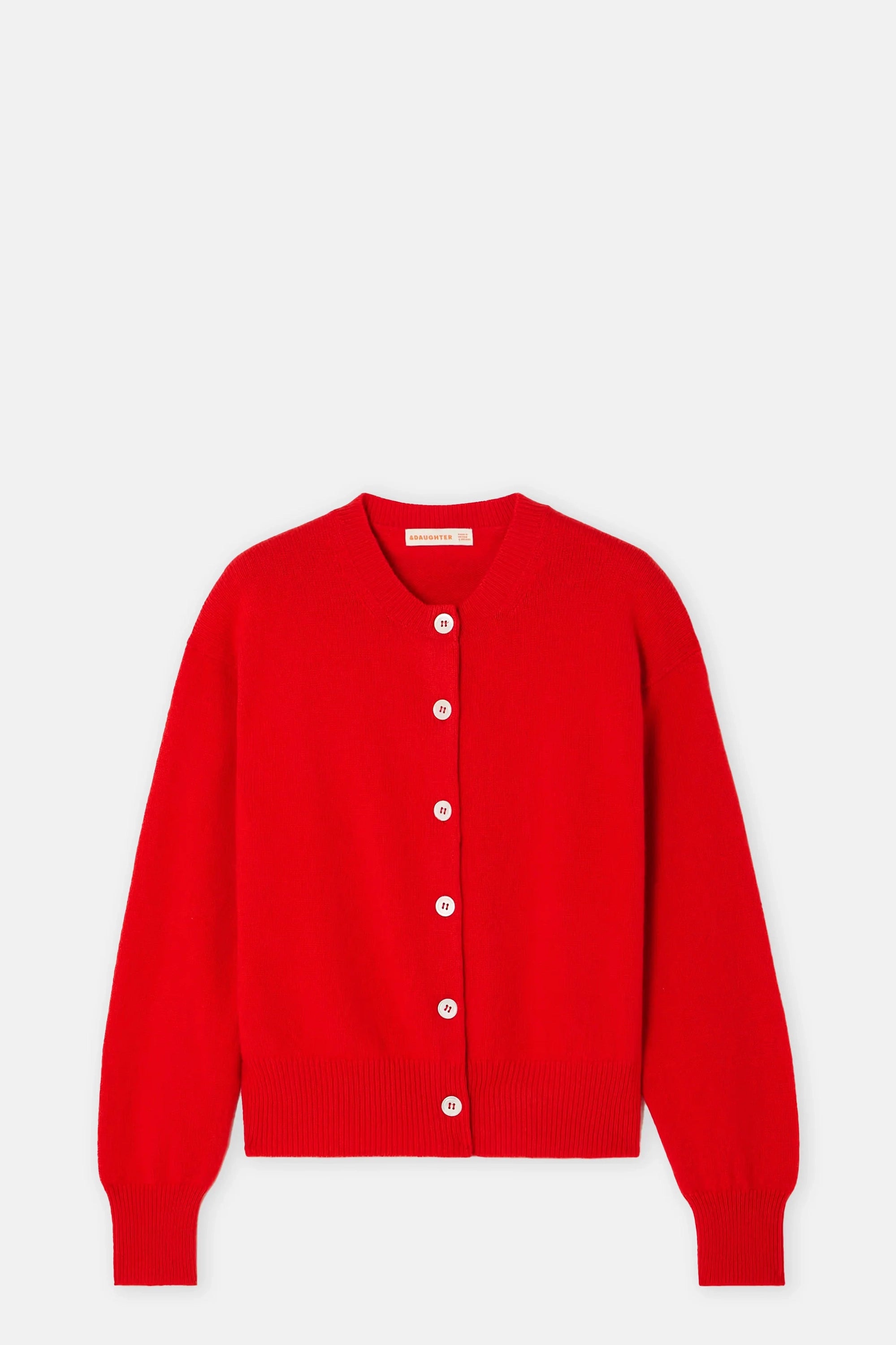 Red Ada Crewneck Cardigan