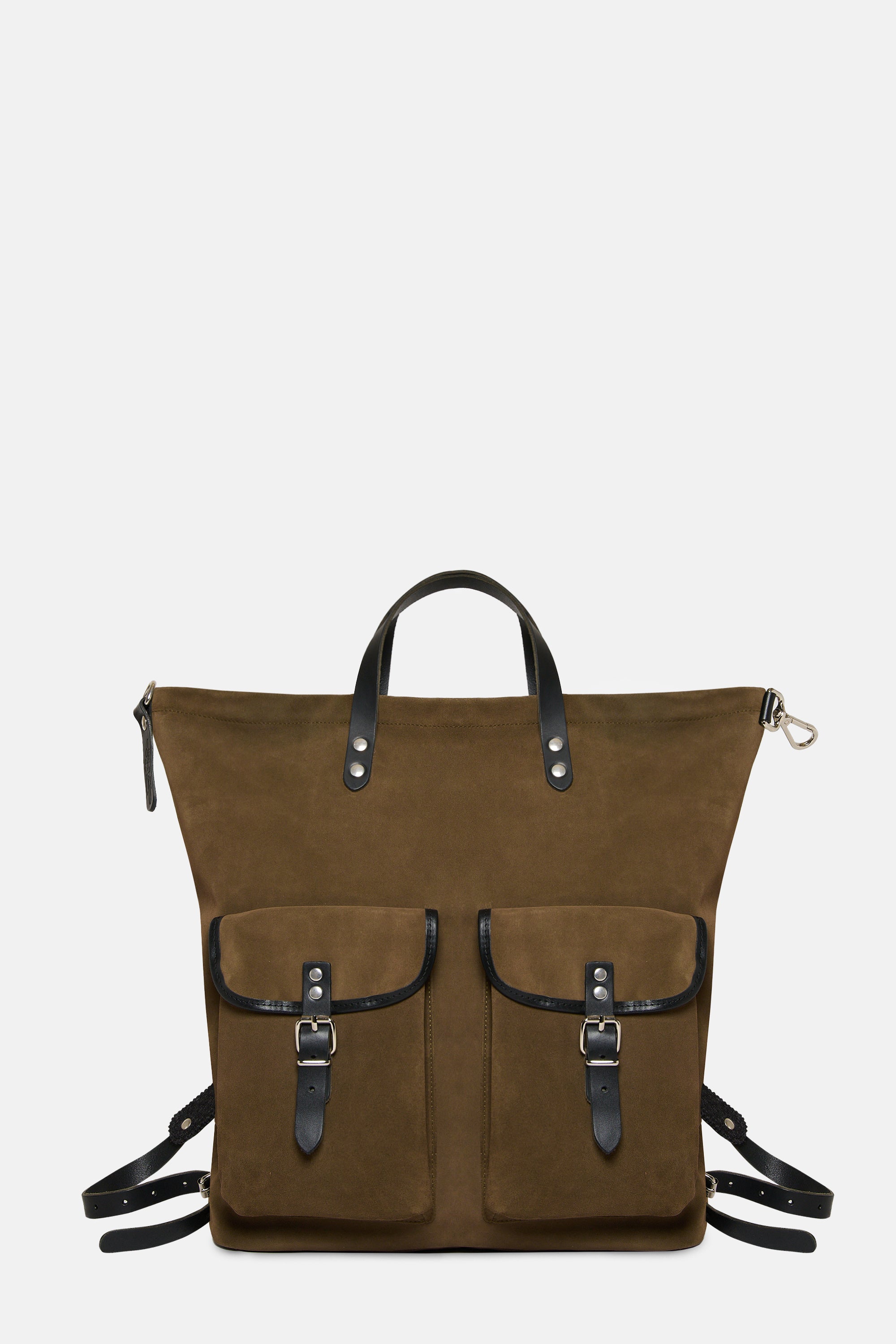 Hunting Green Suede leather classic rucksack