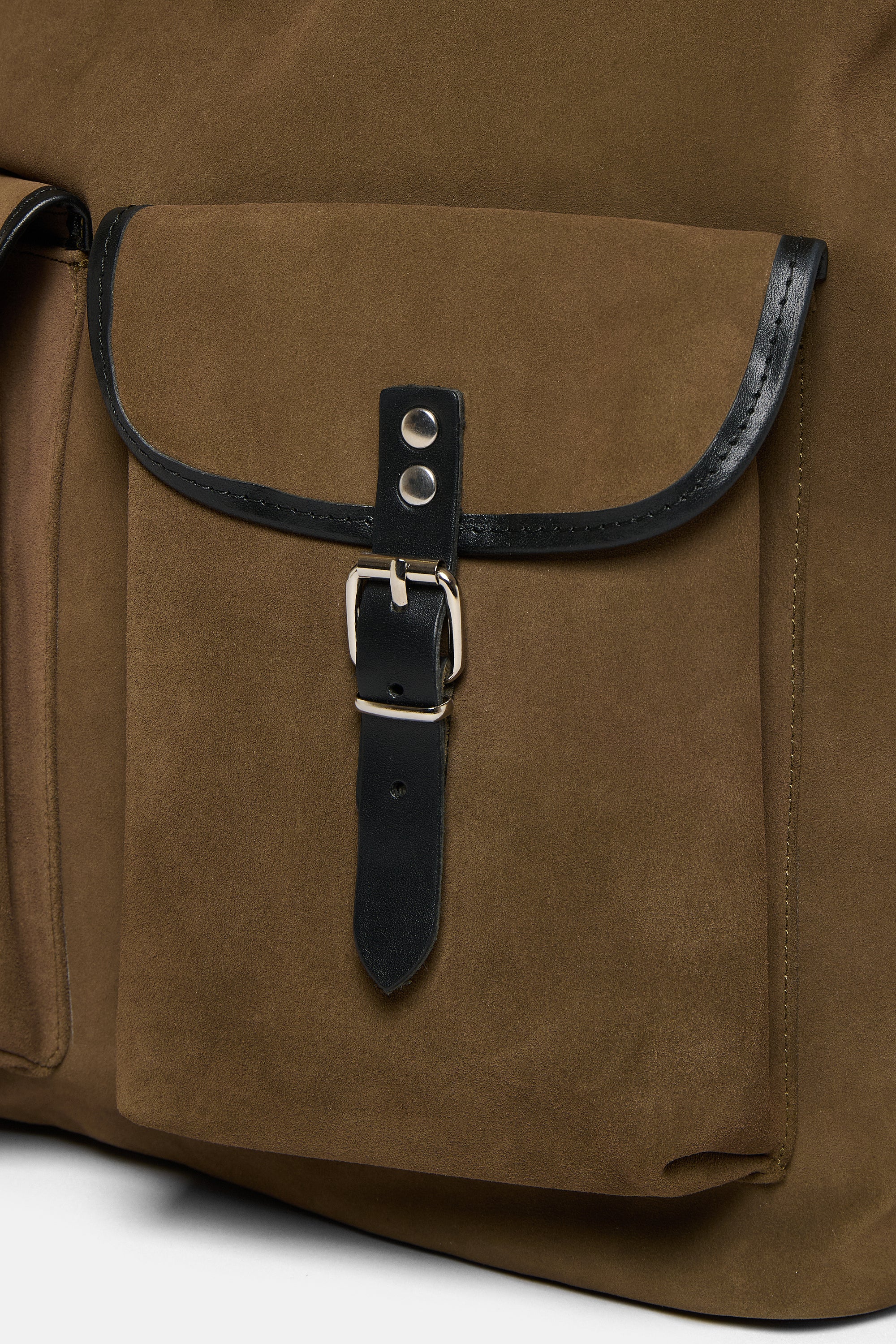 Hunting Green Suede leather classic rucksack