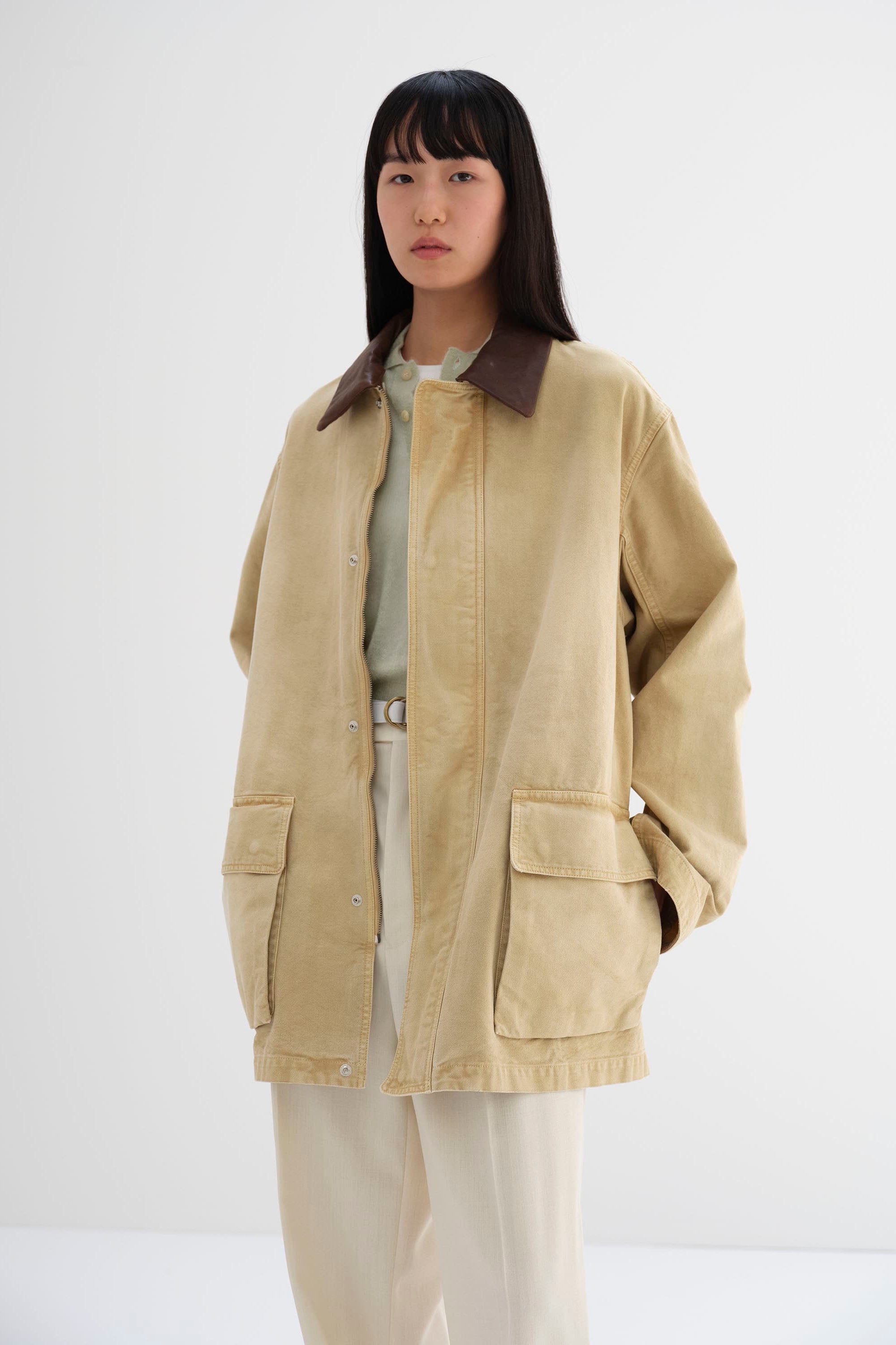 【未試着新品】ORGANIC COTTON DUCK BLOUSON Auralee Organic Cotton Duck Blouson - Light Beige – Kith